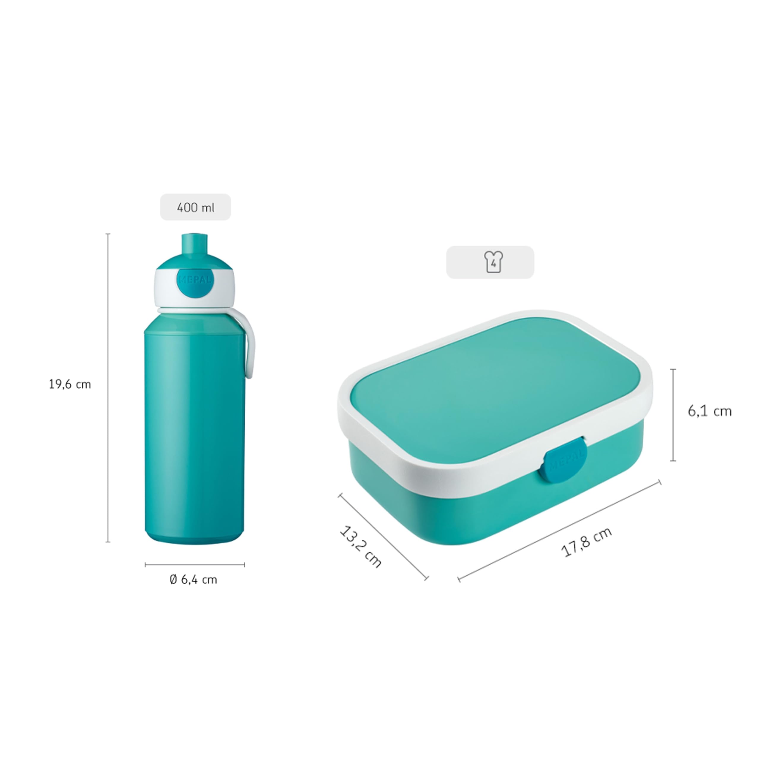 mepal-campus-set-d-jeuner-enfants-mickey-mouse-bouteille-pop-up-400ml-panier-rep image 4