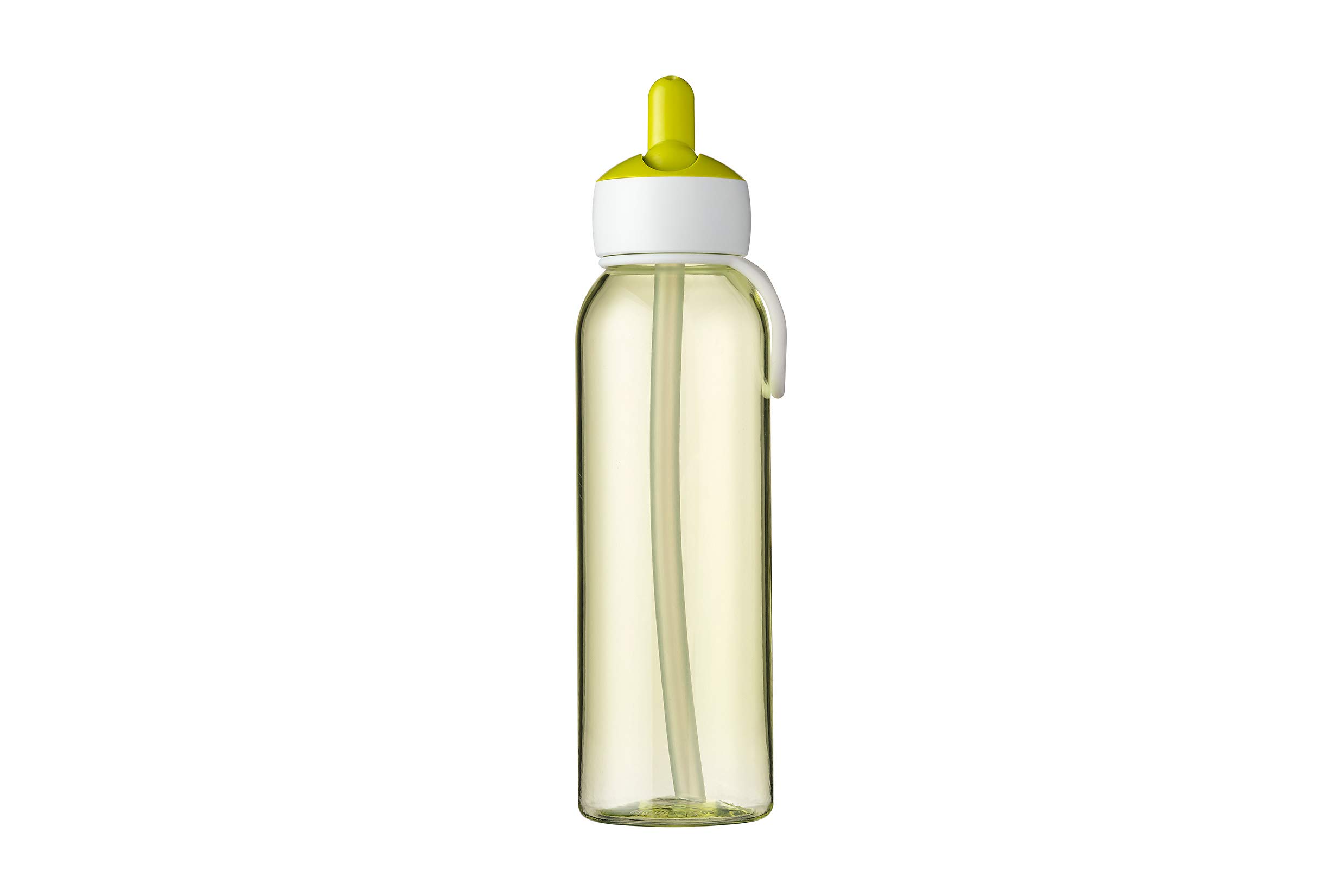 mepal-campus-flip-up-bouteille-d-eau-500-ml-avec-paille-citron-vert image 2
