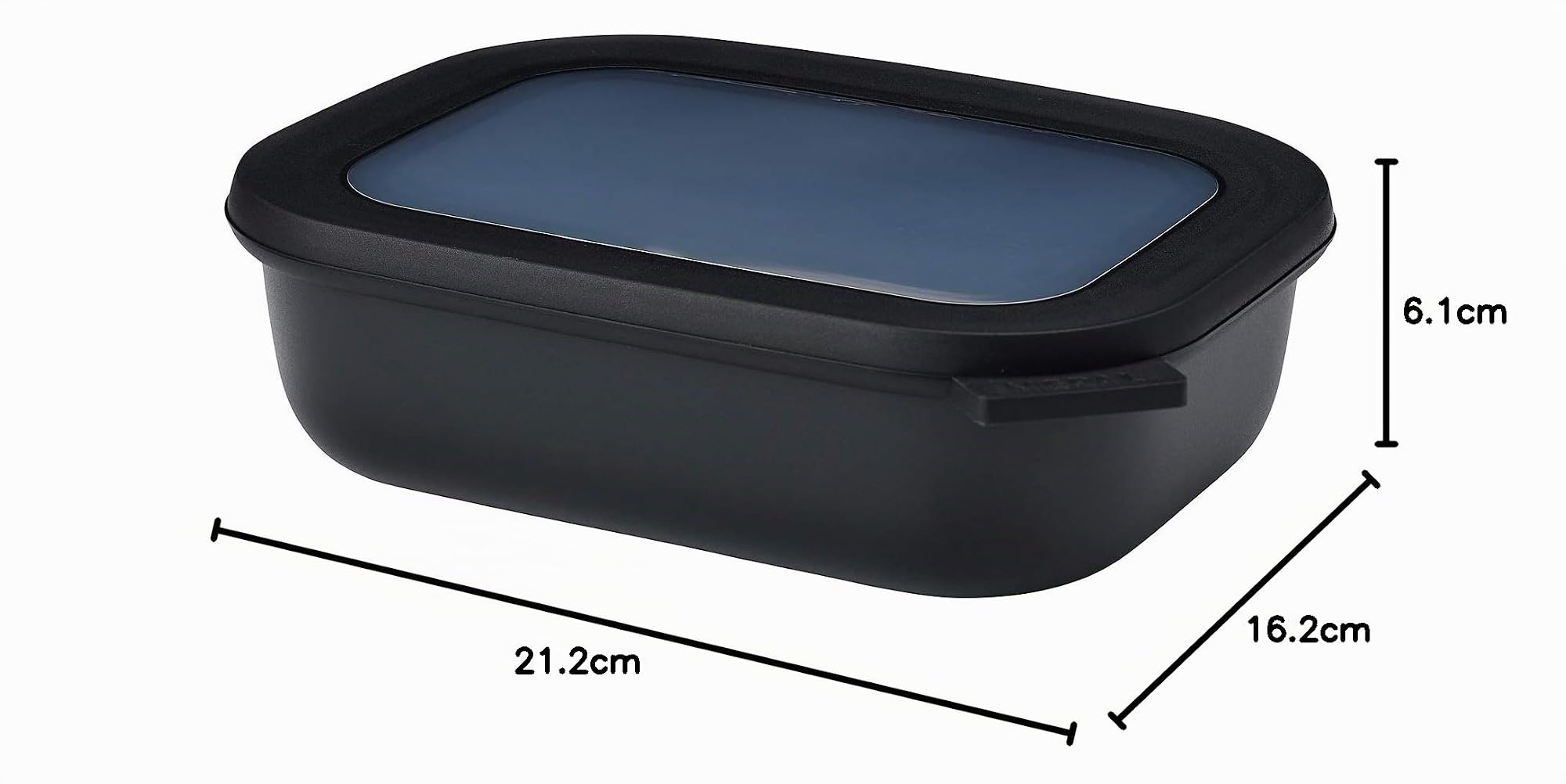 mepal-cirqula-bol-multifonction-rectangulaire-1000-ml-nordic-black image 5