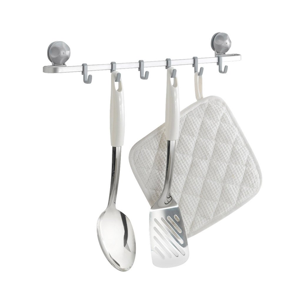 metaltex-eureka-barre-de-crochets-6-crochets-40-cm-rev-tement-polytherm image 2