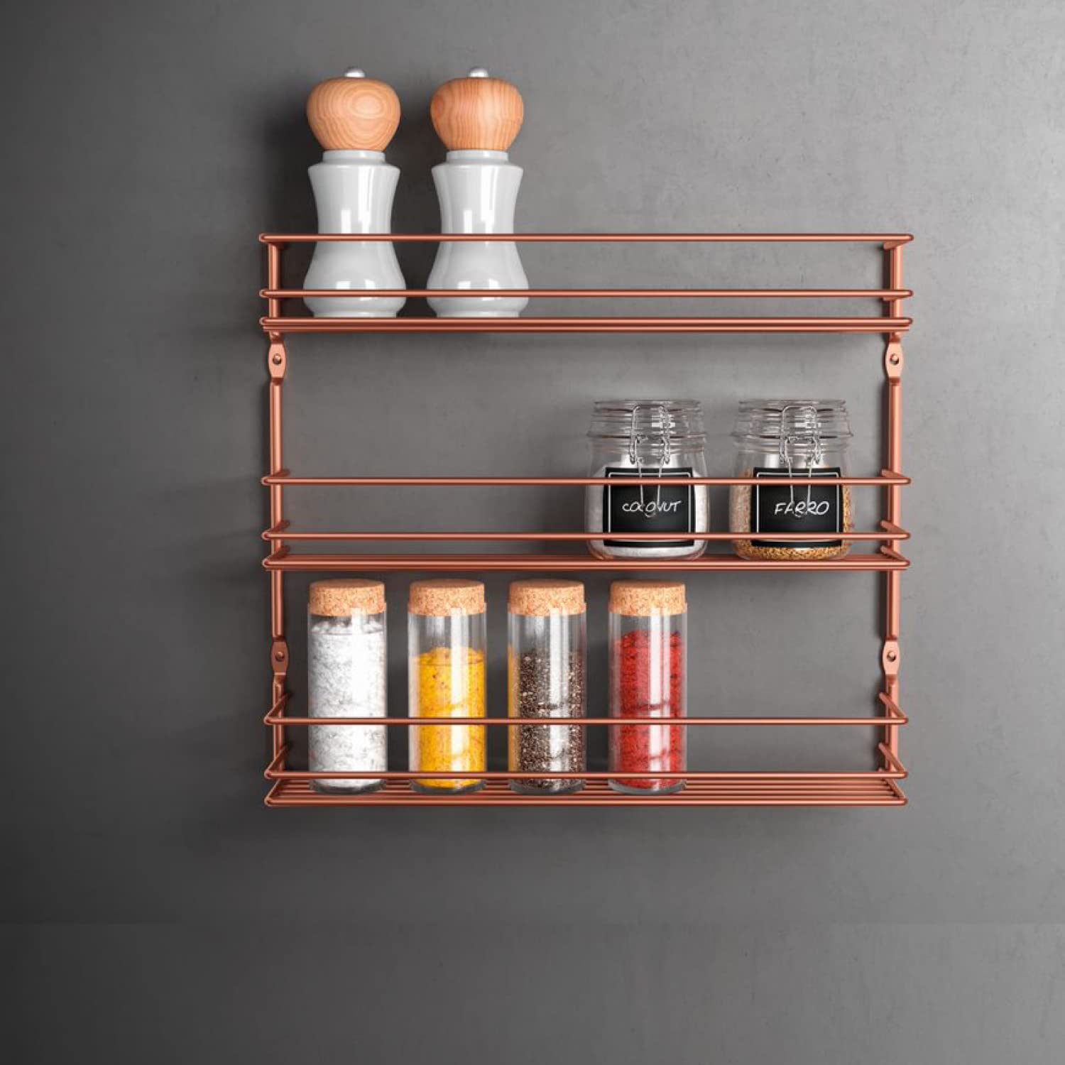 metaltex-porte-pices-3-niveaux-finition-cuivre-36-x-8-x-32-cm image 5