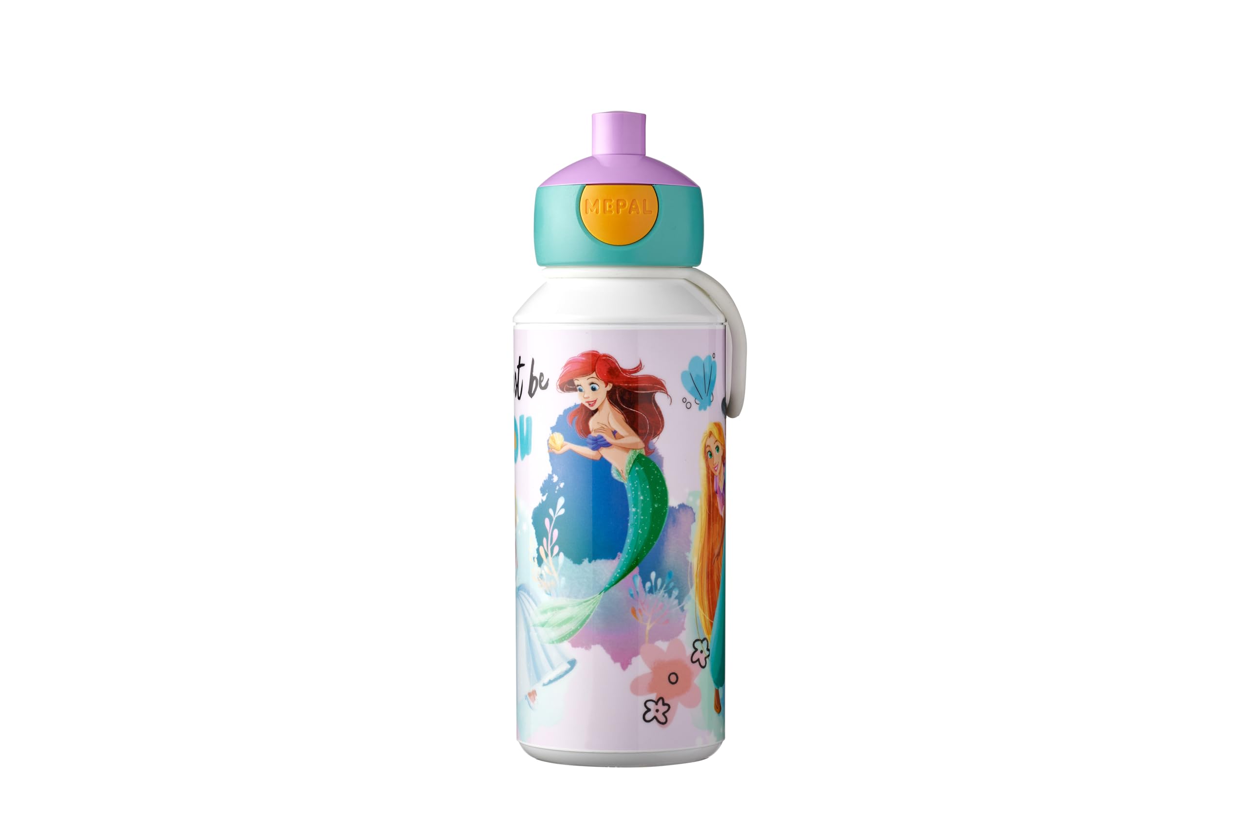 mepal-gobelet-pop-up-campus-400-ml-disney-princess-bouteille-enfant-avec-bec-pou image 1