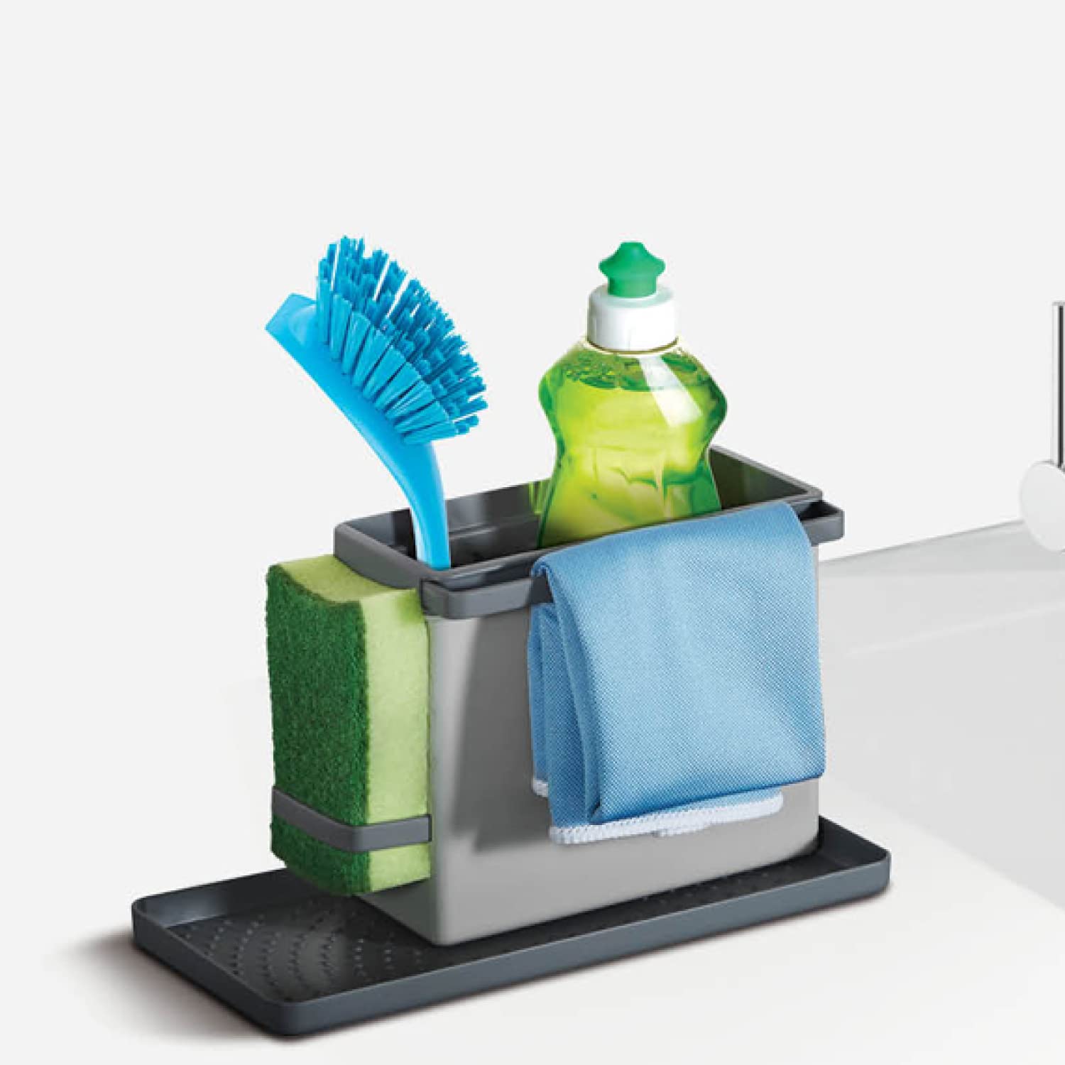 metaltex-tidytex-bac-de-rangement-modulable-pour-vier-avec-plateau-plastique image 5