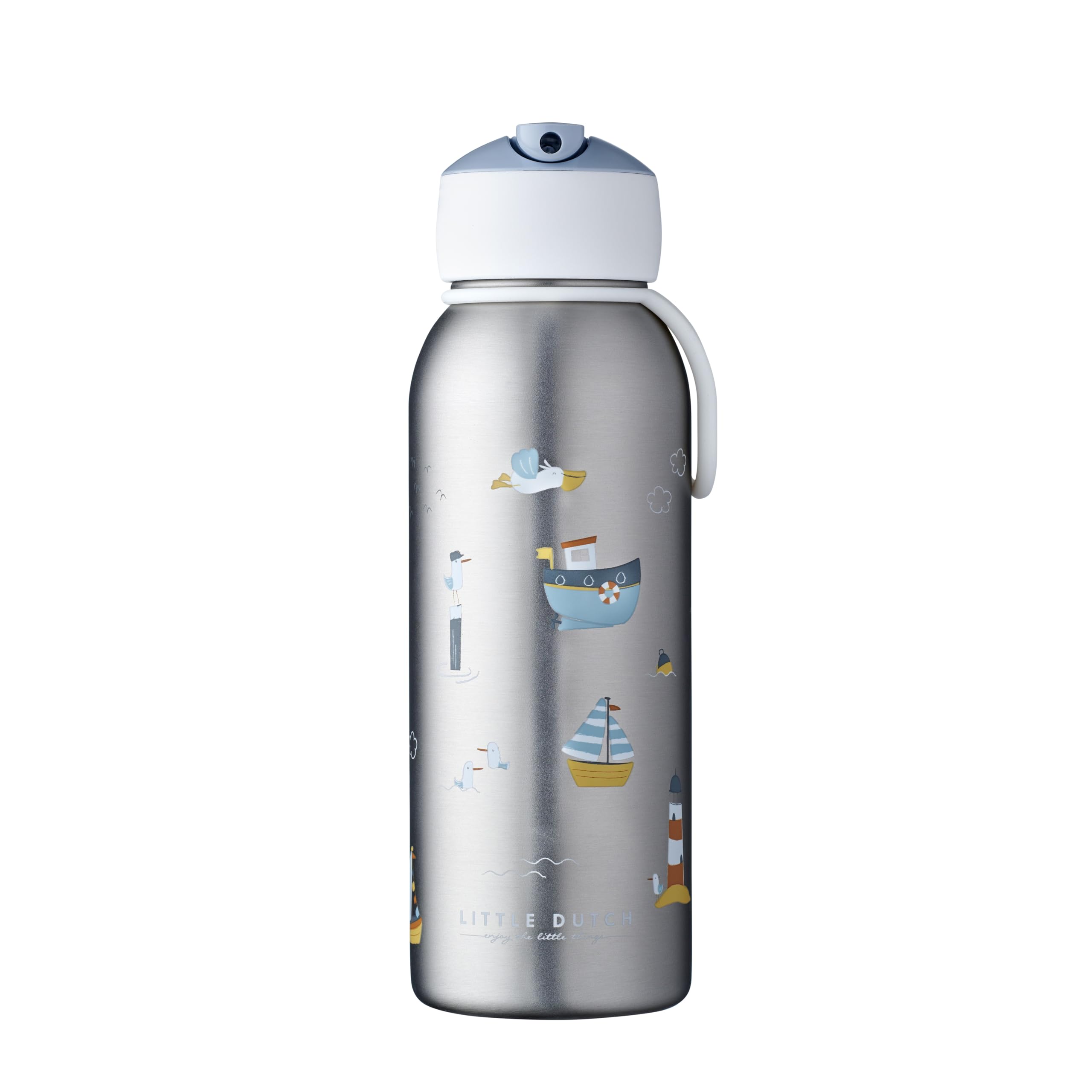 mepal-flip-up-campus-little-dutch-bouteille-isotherme-enfant-350-ml-acier-inoxyd image 8