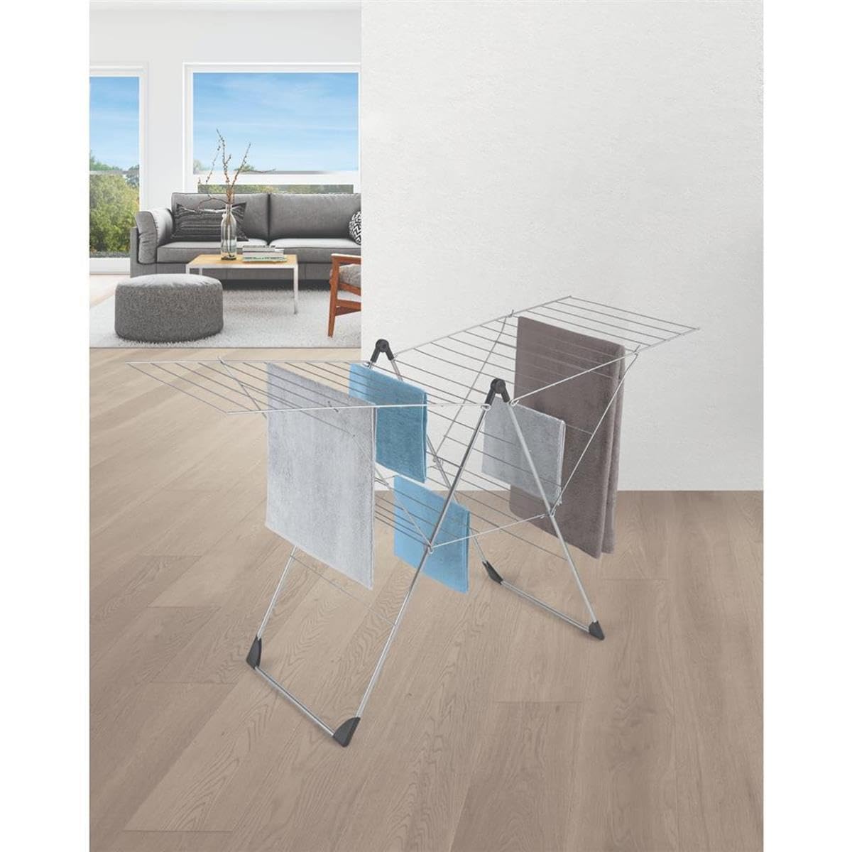 metaltex-vento-s-choir-sur-pieds-pliable-30-m-tres-d-tendage-silver-fa-on-chrome image 3