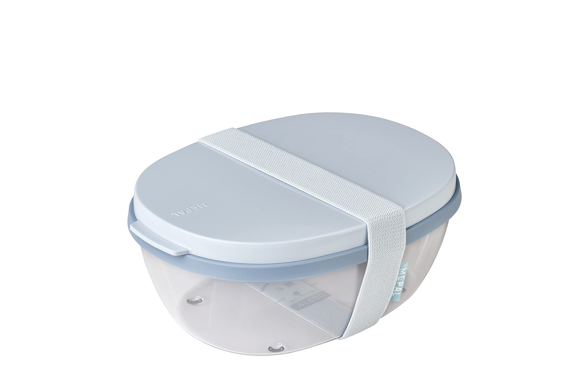 mepal-bo-te-salade-ellipse-1300-ml-600-ml-nordic-blue image 1