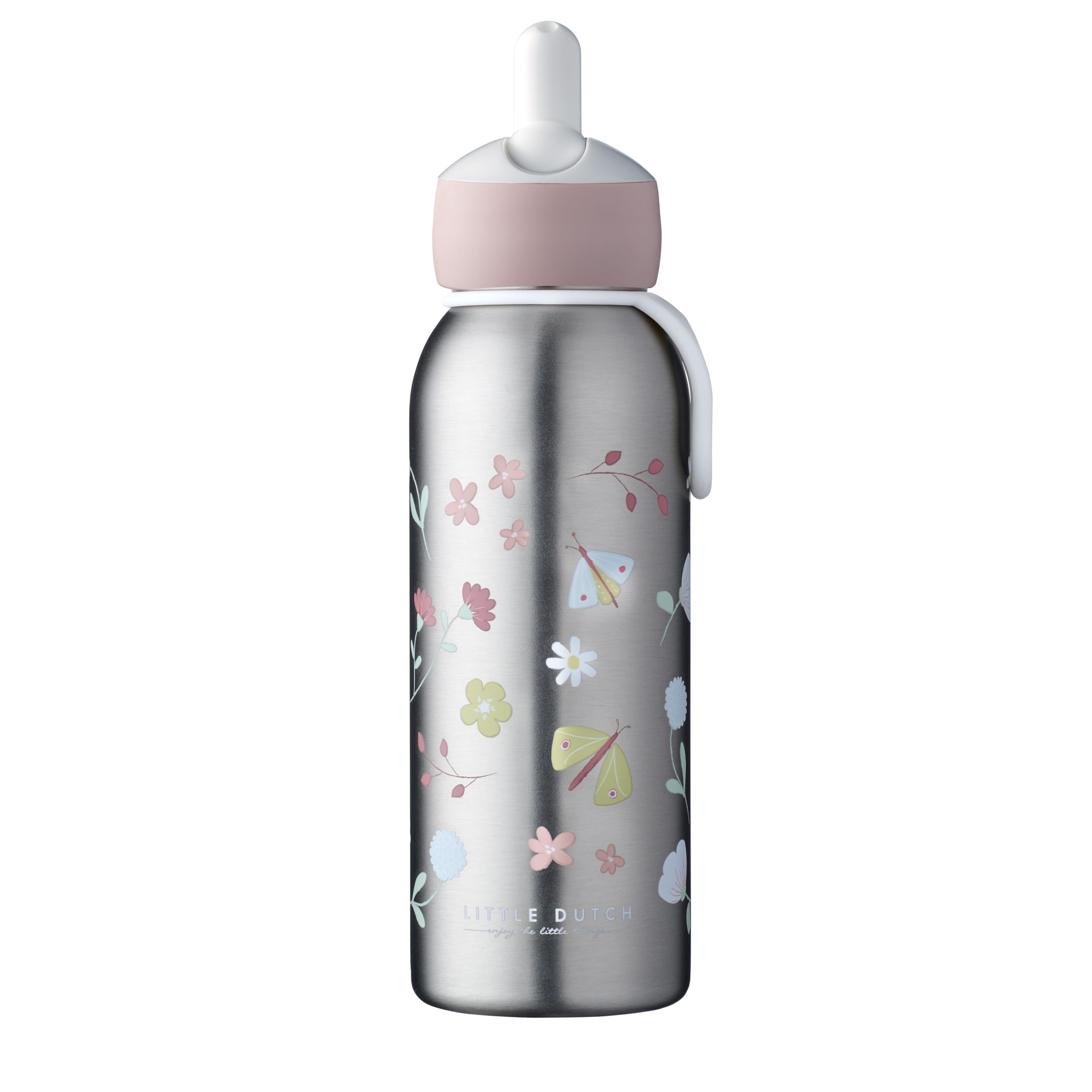 mepal-flip-up-campus-little-dutch-bouteille-isotherme-enfant-350-ml-acier-inoxyd image 2