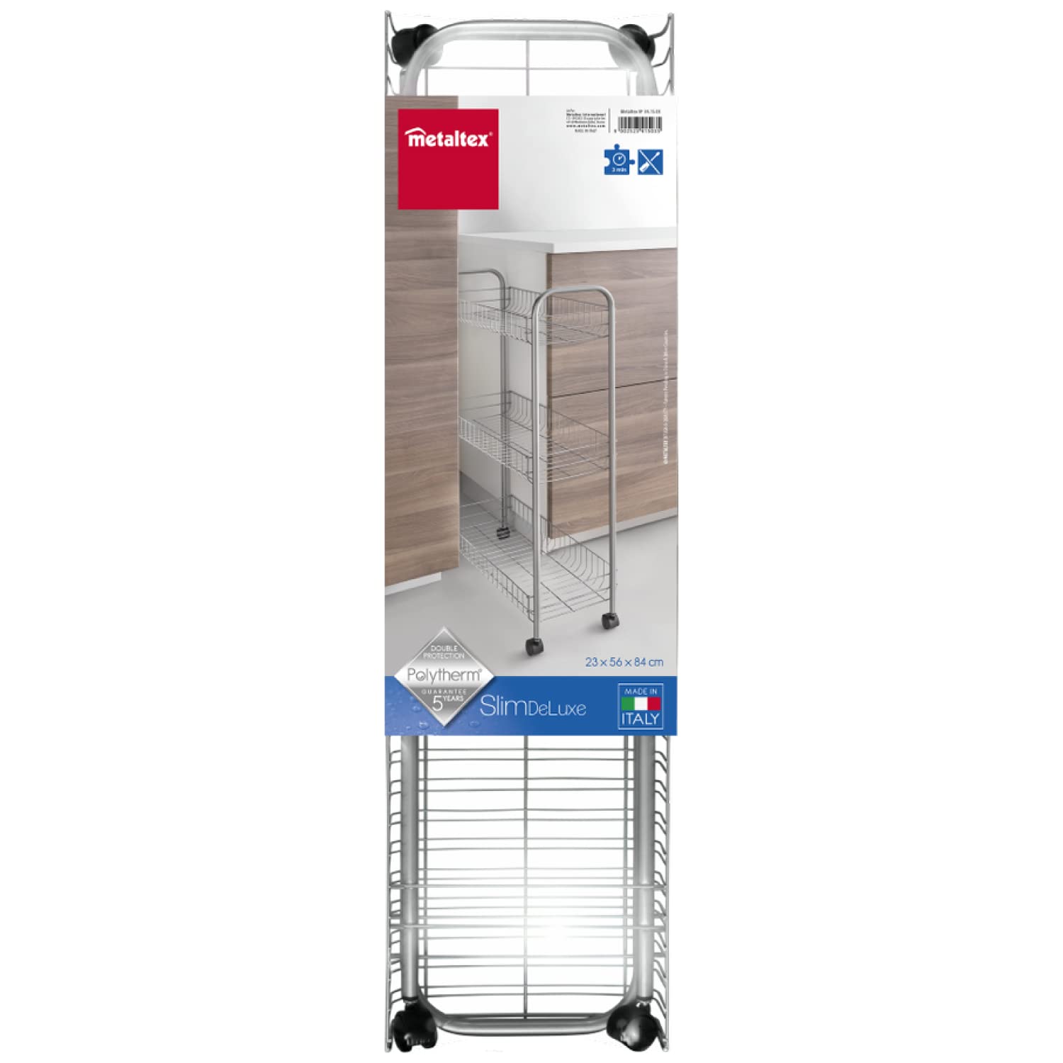 metaltex-slim-deluxe-chariot-multi-usages-3-tages-56-x-23-x-84-cm-polytherm image 2