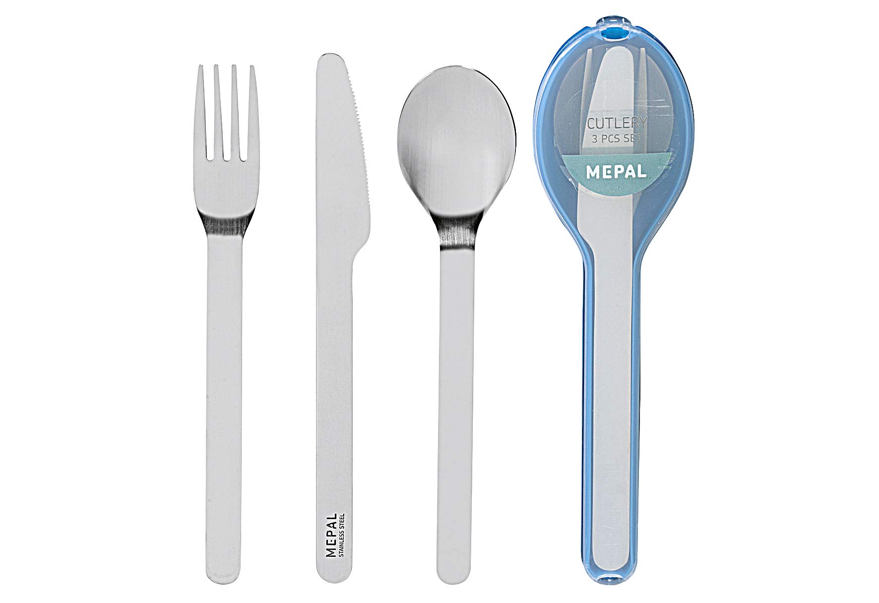 mepal-ellipse-set-de-couverts-3-pi-ces-avec-tui-de-voyage-acier-inoxydable-blanc image 7