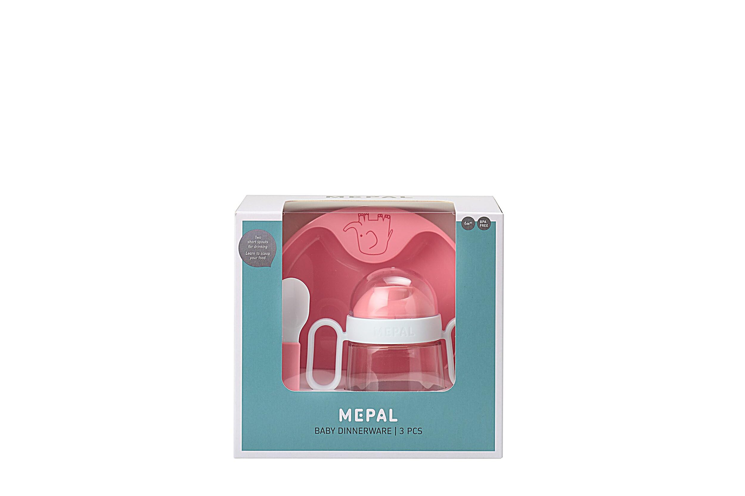mepal-mio-set-repas-b-b-3-pi-ces-deep-pink-tasse-assiette-cuill-re image 4