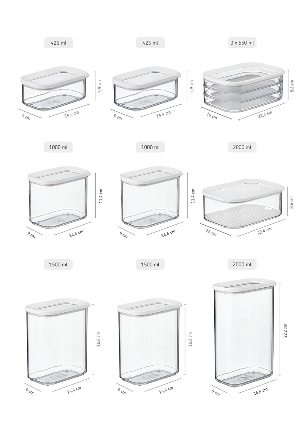 mepal-modula-coffret-9-pi-ces-bo-tes-de-conservation-empilables-pour-aliments-se image 3