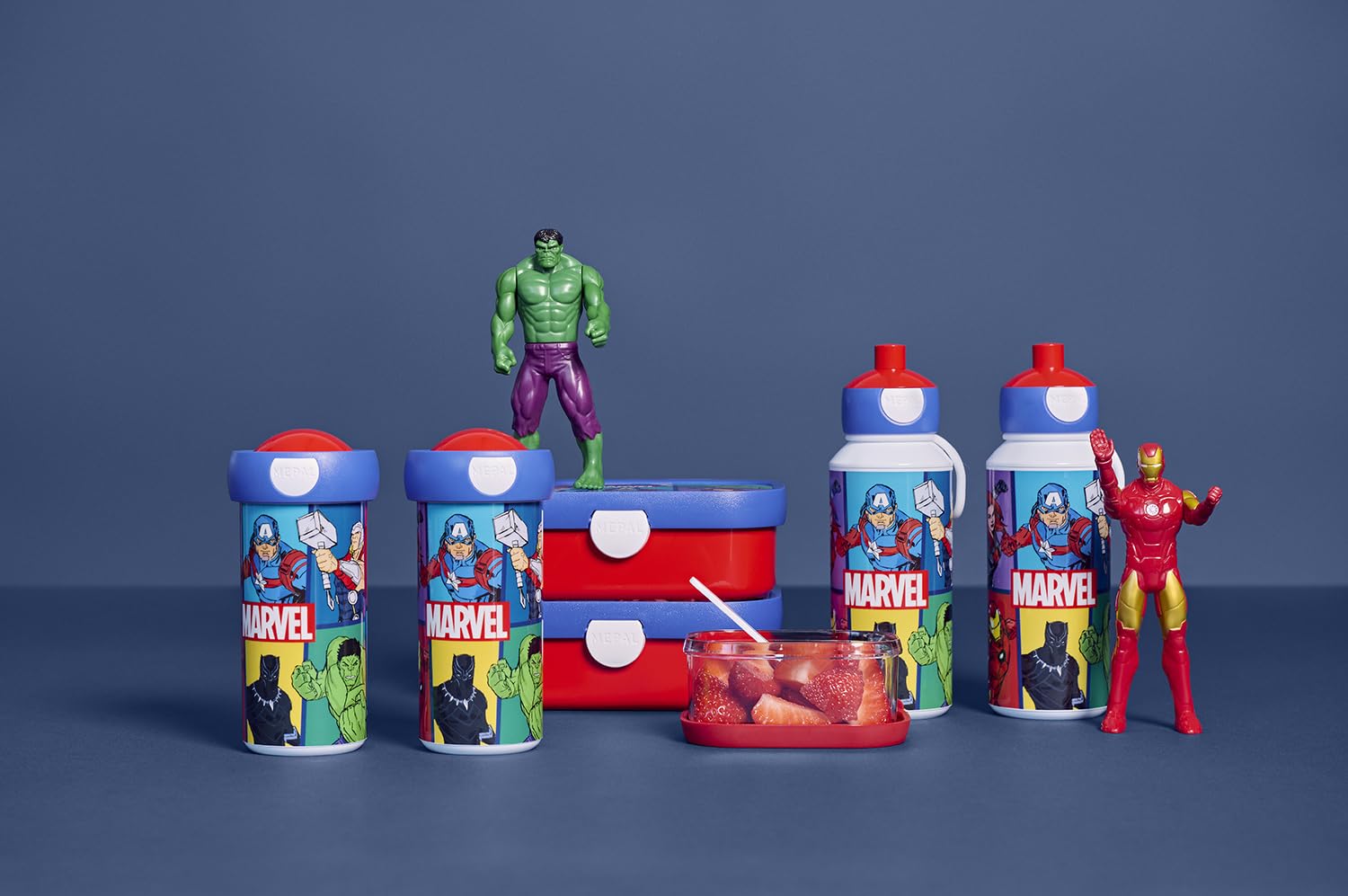 mepal-gourde-pop-up-campus-avengers-400-ml-bouteille-tanche-pour-enfant-sans-bpa image 7