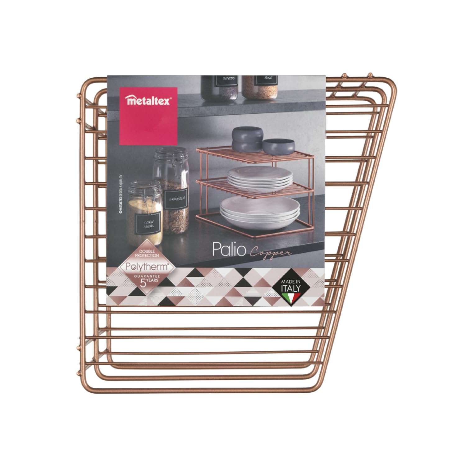 metaltex-porte-assiettes-angle-2-niveaux-palio-copper image 2
