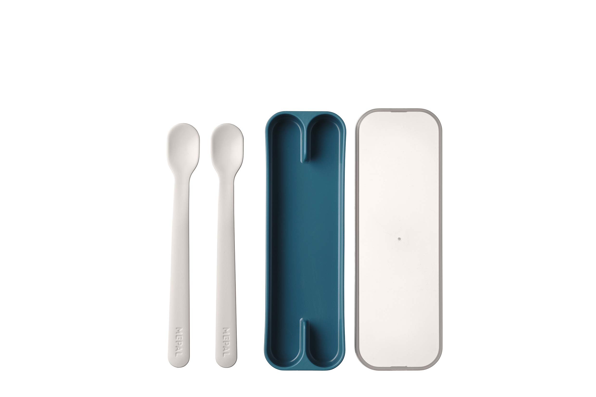 mepal-mio-cuill-res-pour-b-b-set-de-2-deep-blue-sans-bpa-long-manche-tui-inclus image 2