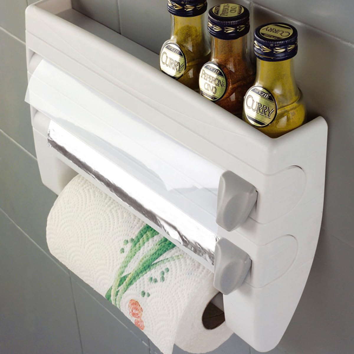 metaltex-roll-n-roll-distributeur-d-essuie-tout-4-en-1-blanc-avec-2-lames image 8