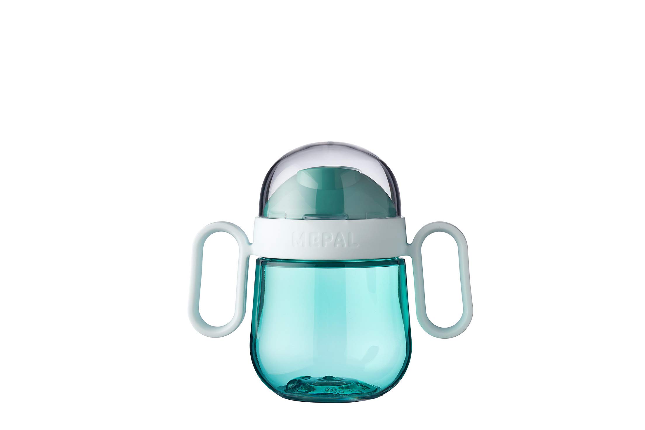 mepal-gourde-anti-fuite-enfant-mio-200-ml-tasse-bec-double-deep-turquoise image 1