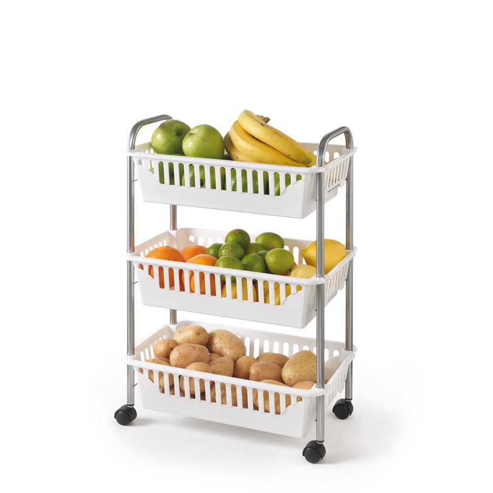 metaltex-oslo-desserte-3-tages-m-tal-blanc-avec-roulettes-41-x-26-x-63-cm image 1