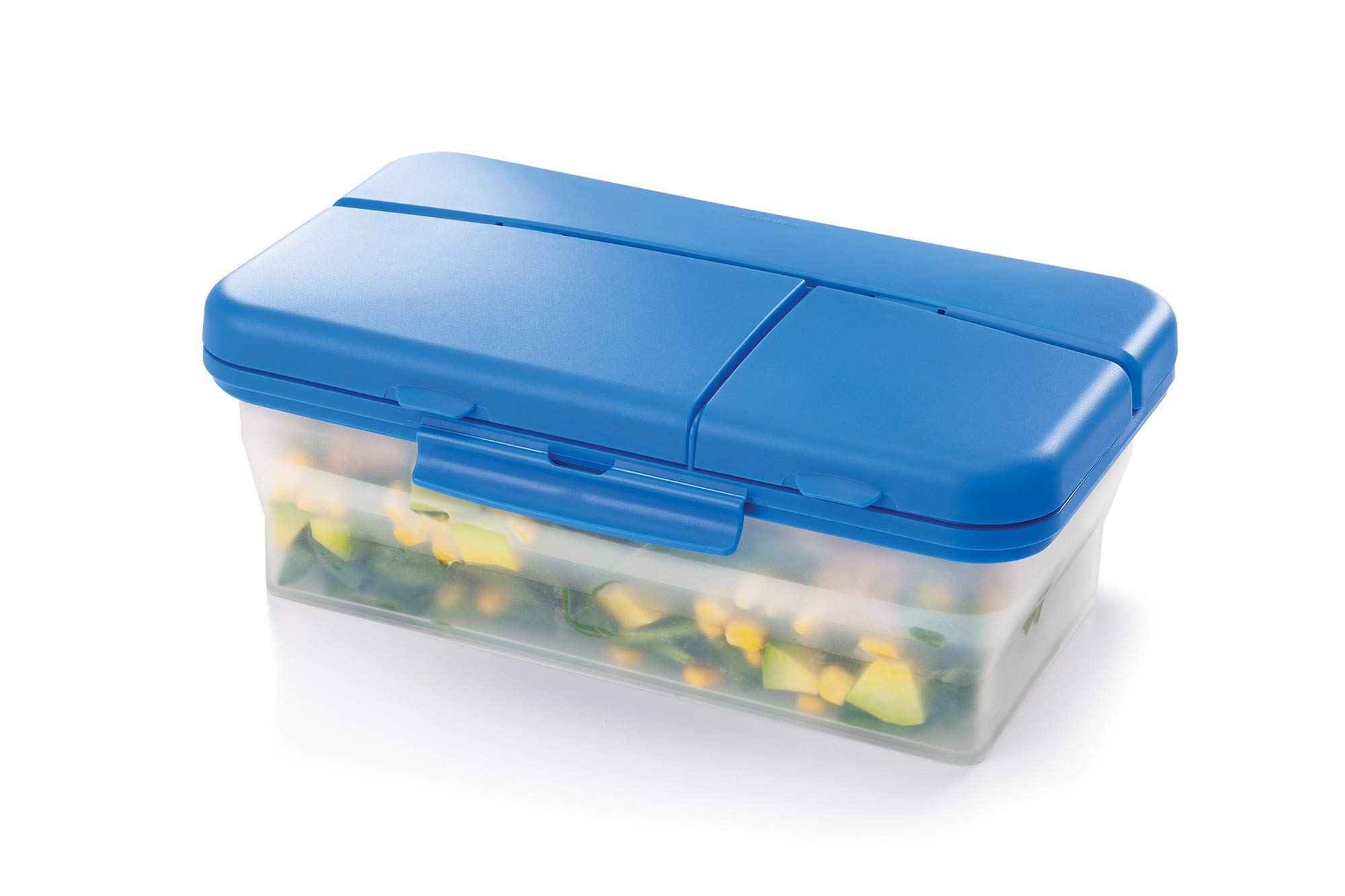 metaltex-lunch-go-lunch-box-rectangulaire-pliable-en-silicone-1-5-l-avec-couverc image 1