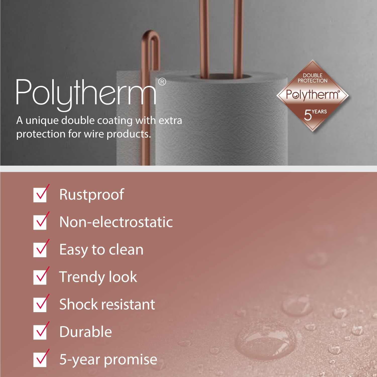 metaltex-myroll-porte-essuie-tout-vertical-avec-finition-cuivre-fabriqu-en-itali image 7