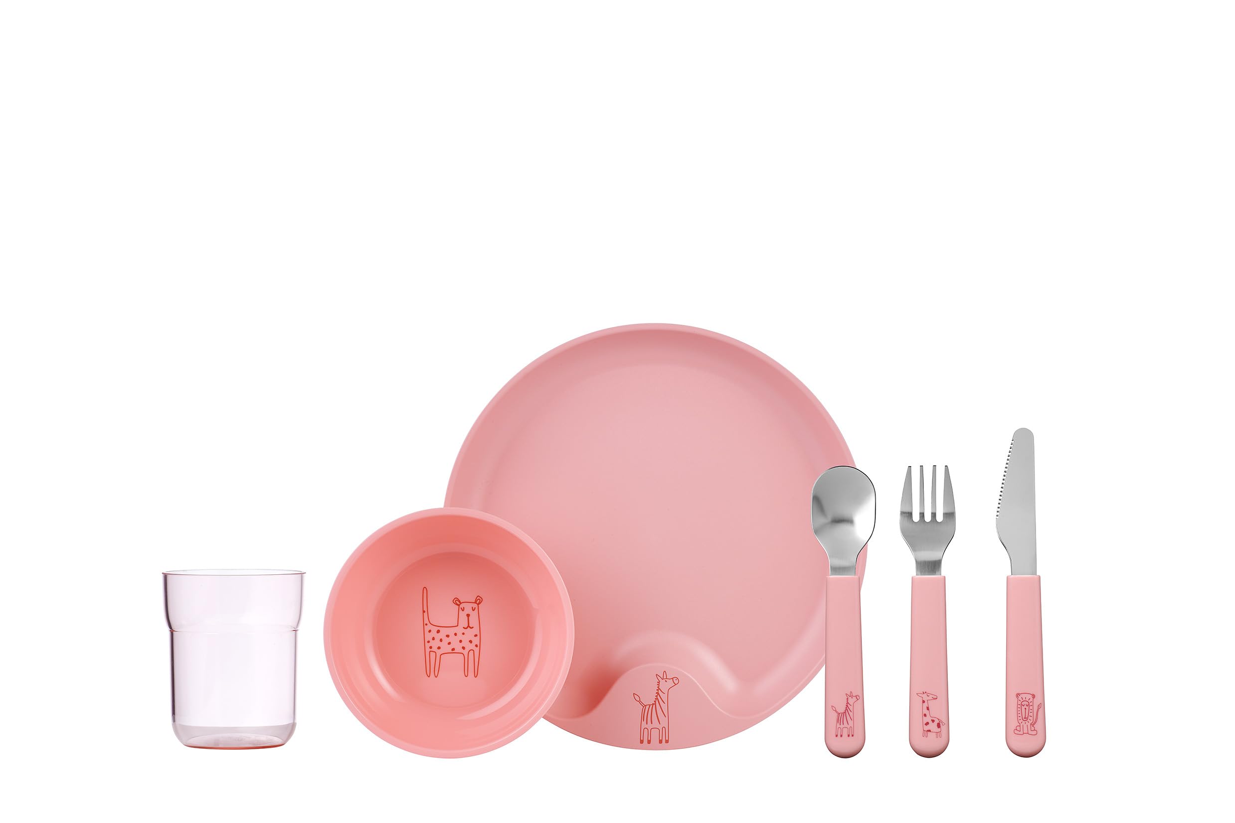 mepal-mio-ensemble-de-vaisselle-pour-enfant-6-pi-ces-deep-pink image 1