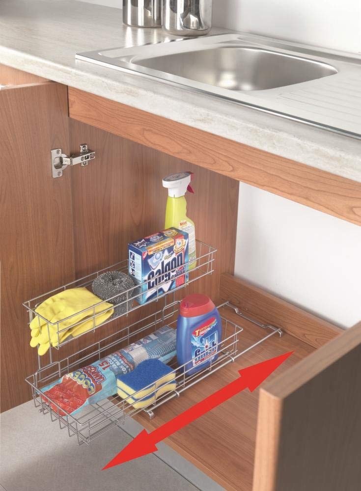 metaltex-limpio-365012-panier-coulissant-multiusage-avec-2-paniers-rev-tement-po image 2