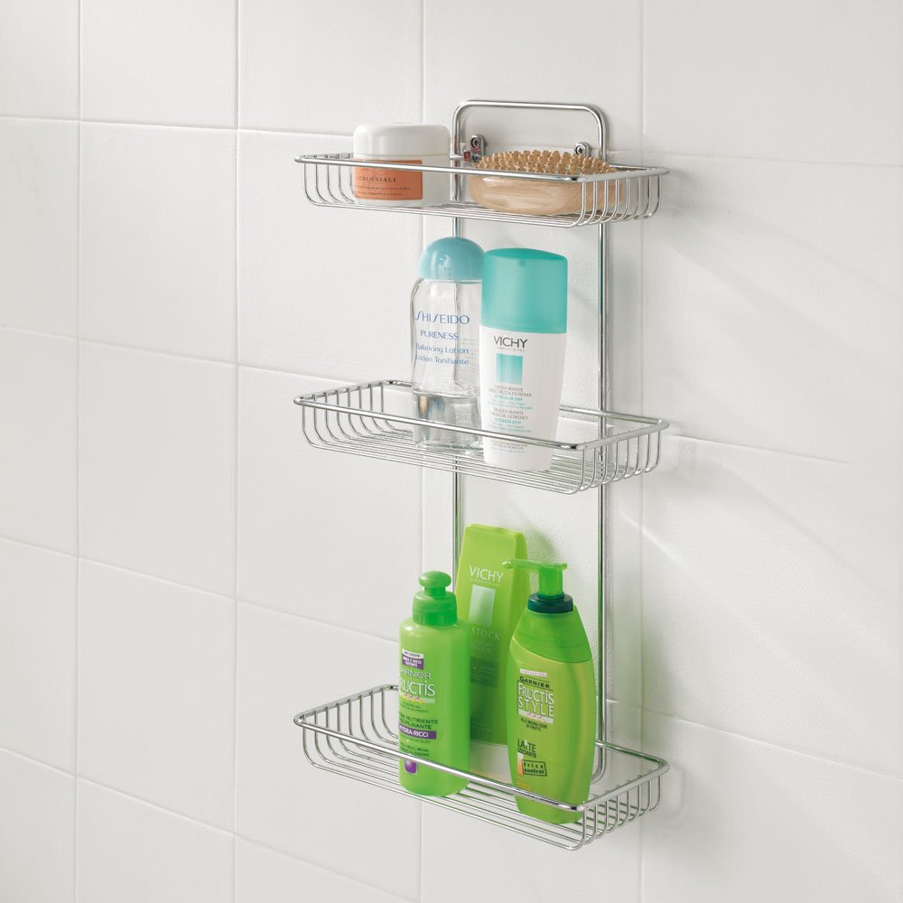 metaltex-mallorca-tag-re-de-salle-de-bain-3-tag-res-rectangulaire-m-tal-dimensio image 2