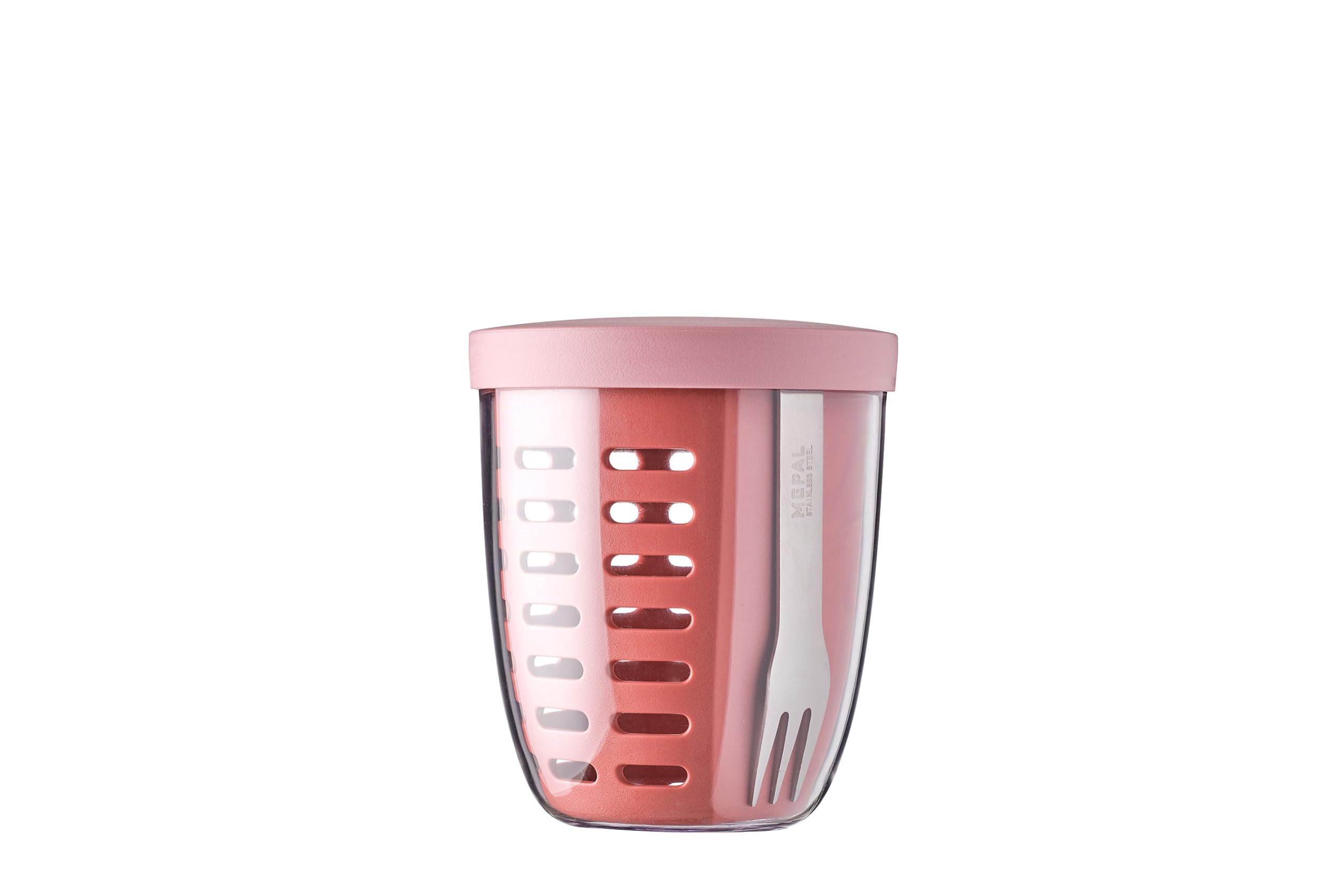 mepal-fruit-veggie-pot-ellipse-600-ml-vivid-mauve-bo-te-fruits-avec-passoire-et- image 1