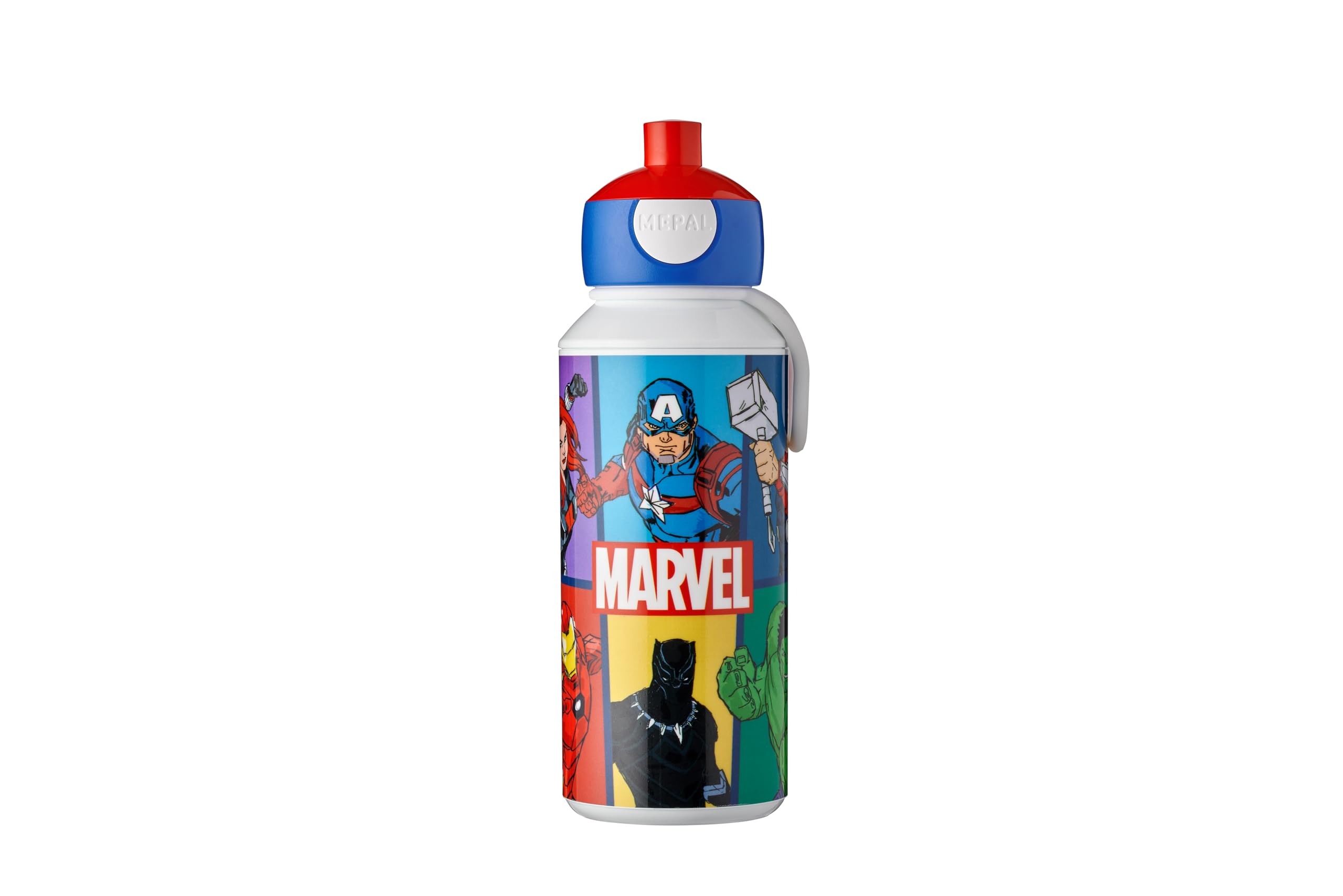 mepal-gourde-pop-up-campus-avengers-400-ml-bouteille-tanche-pour-enfant-sans-bpa image 1