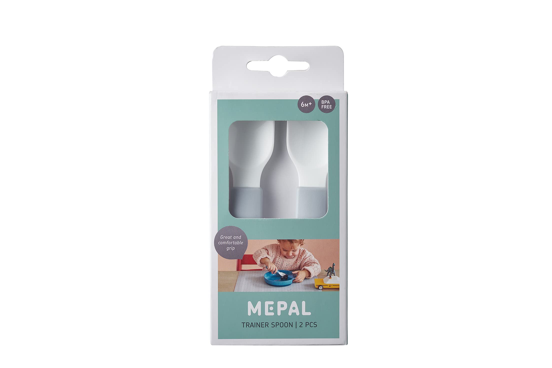 mepal-mio-set-de-cuill-res-d-apprentissage-2-pi-ces-light-blue-couverts-b-b-sans image 2