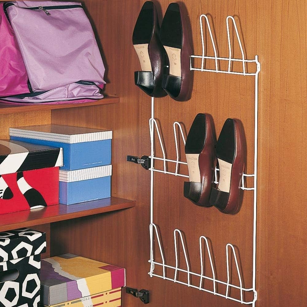 metaltex-penny-porte-chaussures-mural-6-paires-blanc image 5