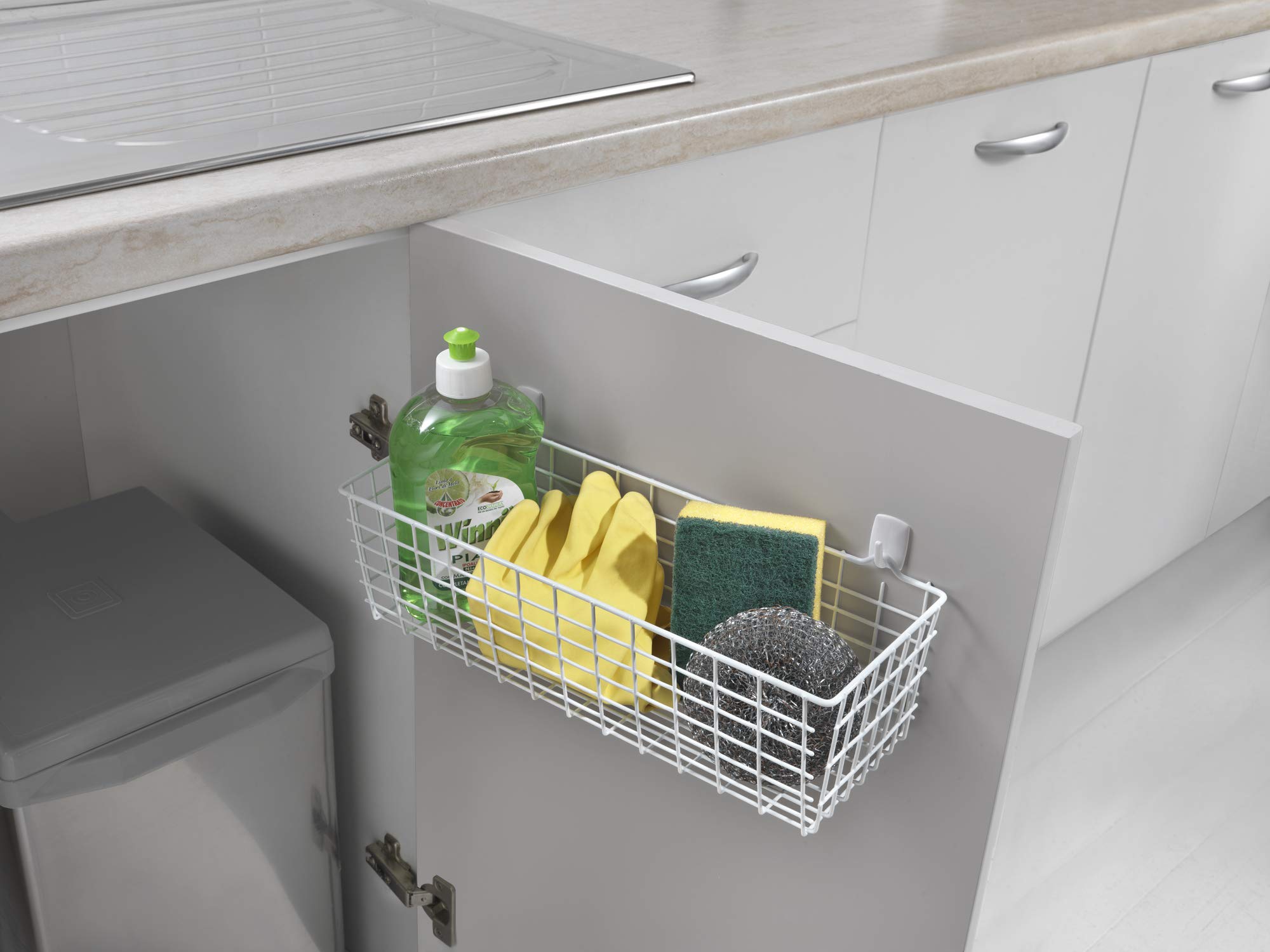 metaltex-pandino-panier-de-rangement-multi-usages-en-m-tal-33-cm-blanc-made-in-i image 4