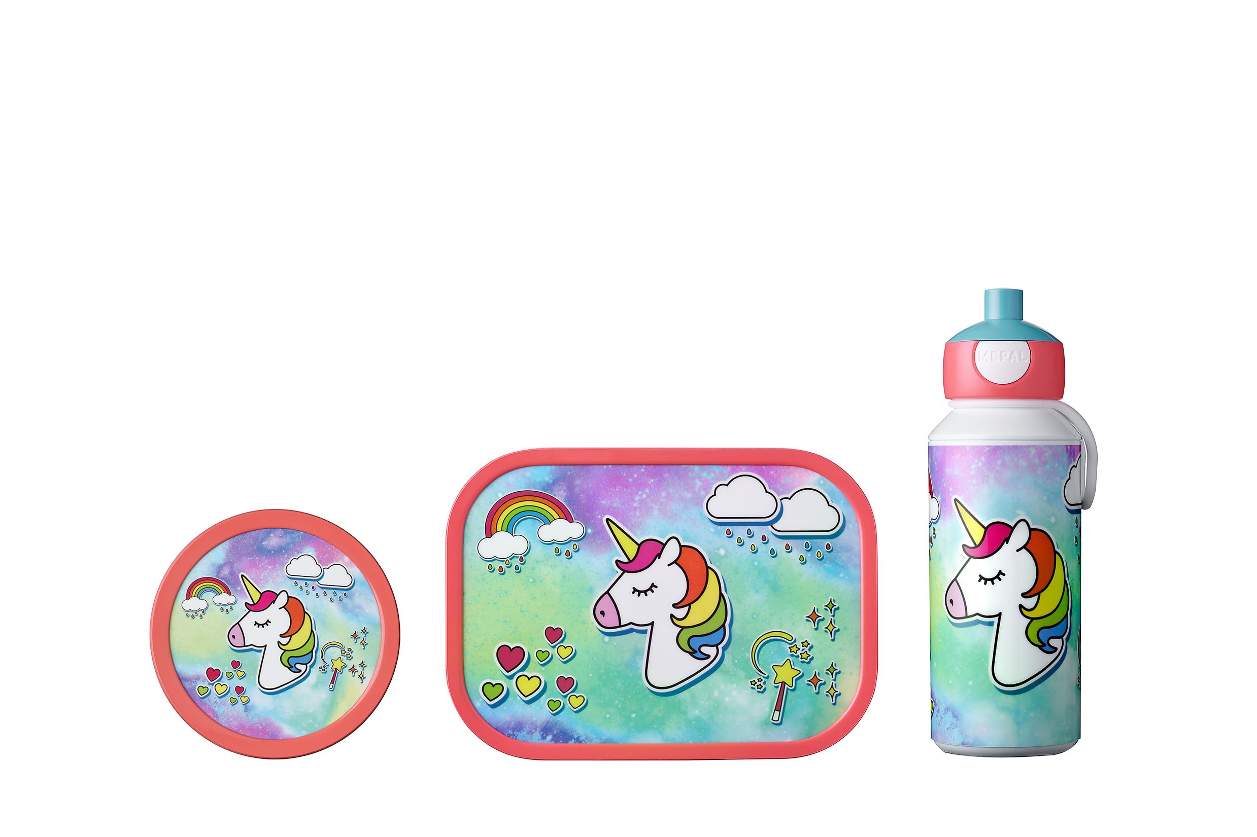 mepal-set-campus-pu-lb-fb-unicorn-ensemble-repas-enfant-bouteille-lunchbox-et-bo image 1