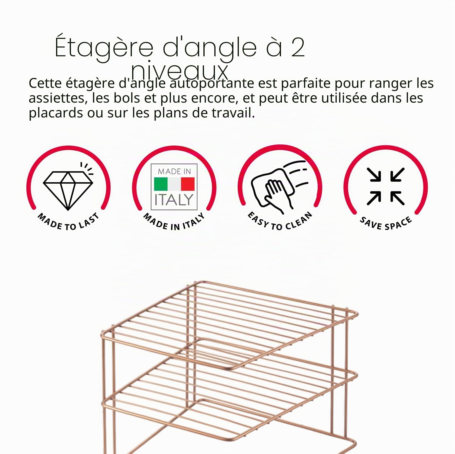 metaltex-porte-assiettes-angle-2-niveaux-palio-copper image 3