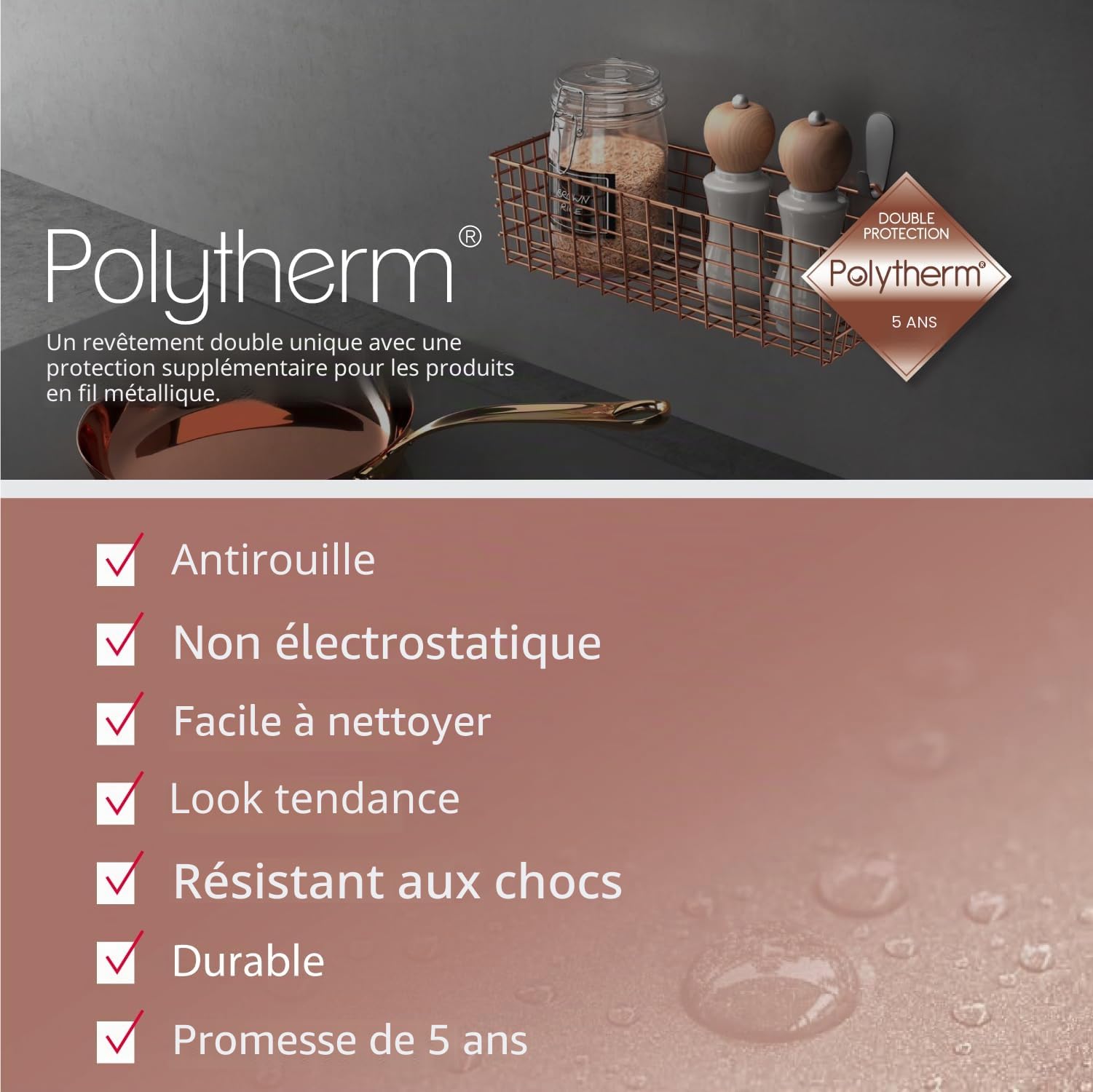 metaltex-koala-panier-mural-multi-usage-en-m-tal-finition-cuivre image 6