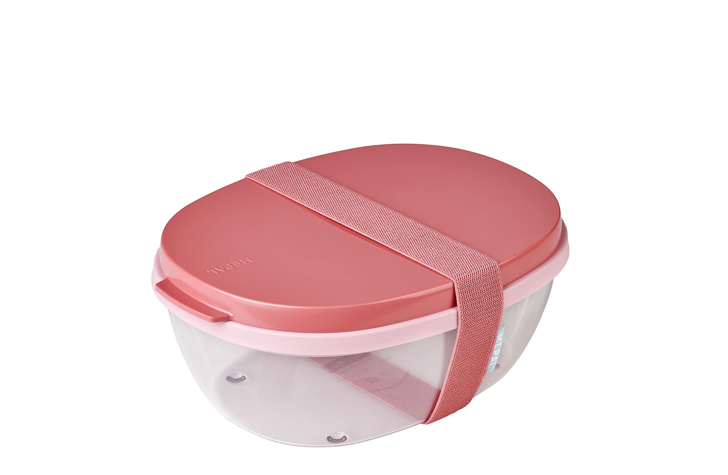 mepal-bo-te-salade-ellipse-1300-600-ml-avec-compartiment-pour-vinaigrette-vivid- image 1