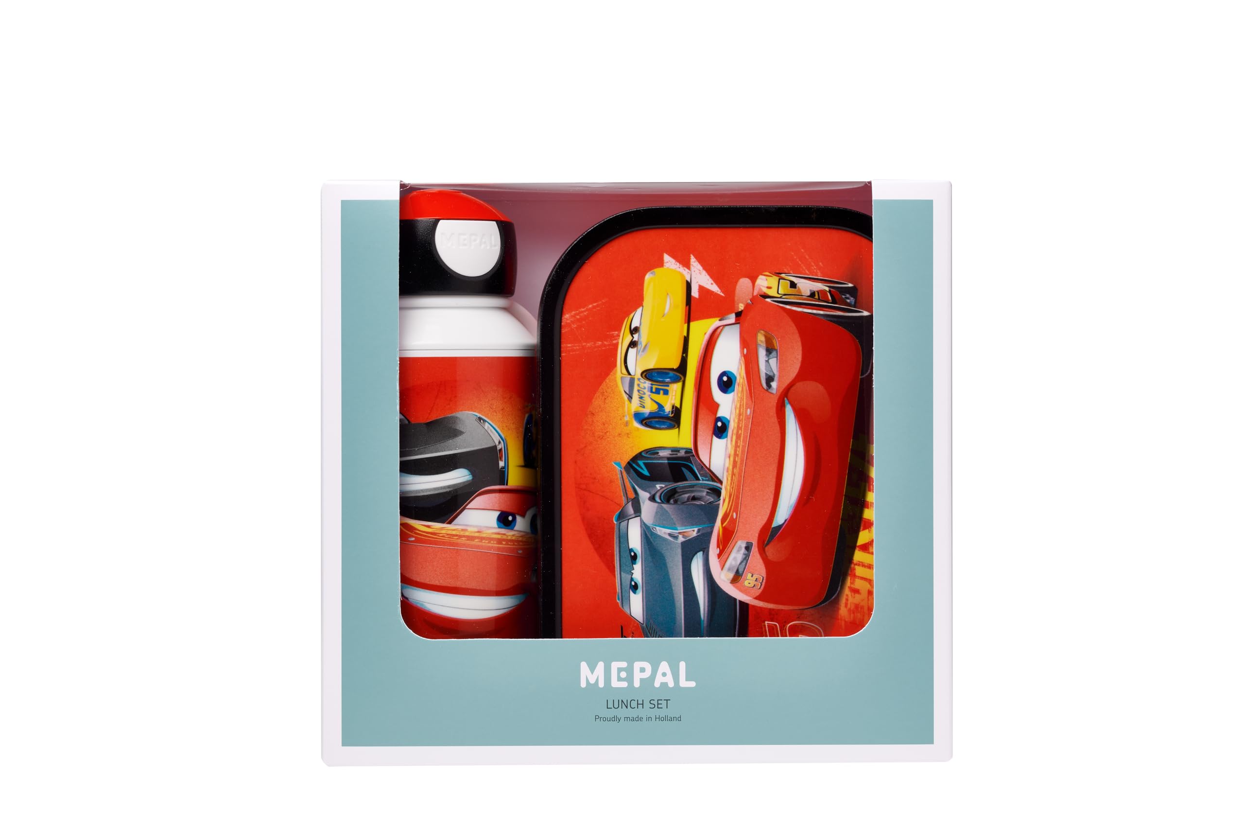 mepal-campus-set-d-jeuner-enfant-cars-bouteille-pop-up-400-ml-lunch-box-750-ml image 2