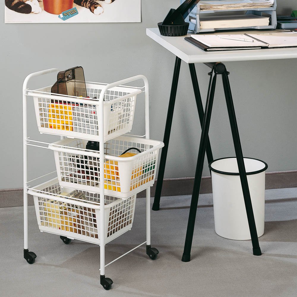 metaltex-san-diego-chariot-de-rangement-roulettes-3-paniers-amovibles-blanc image 5