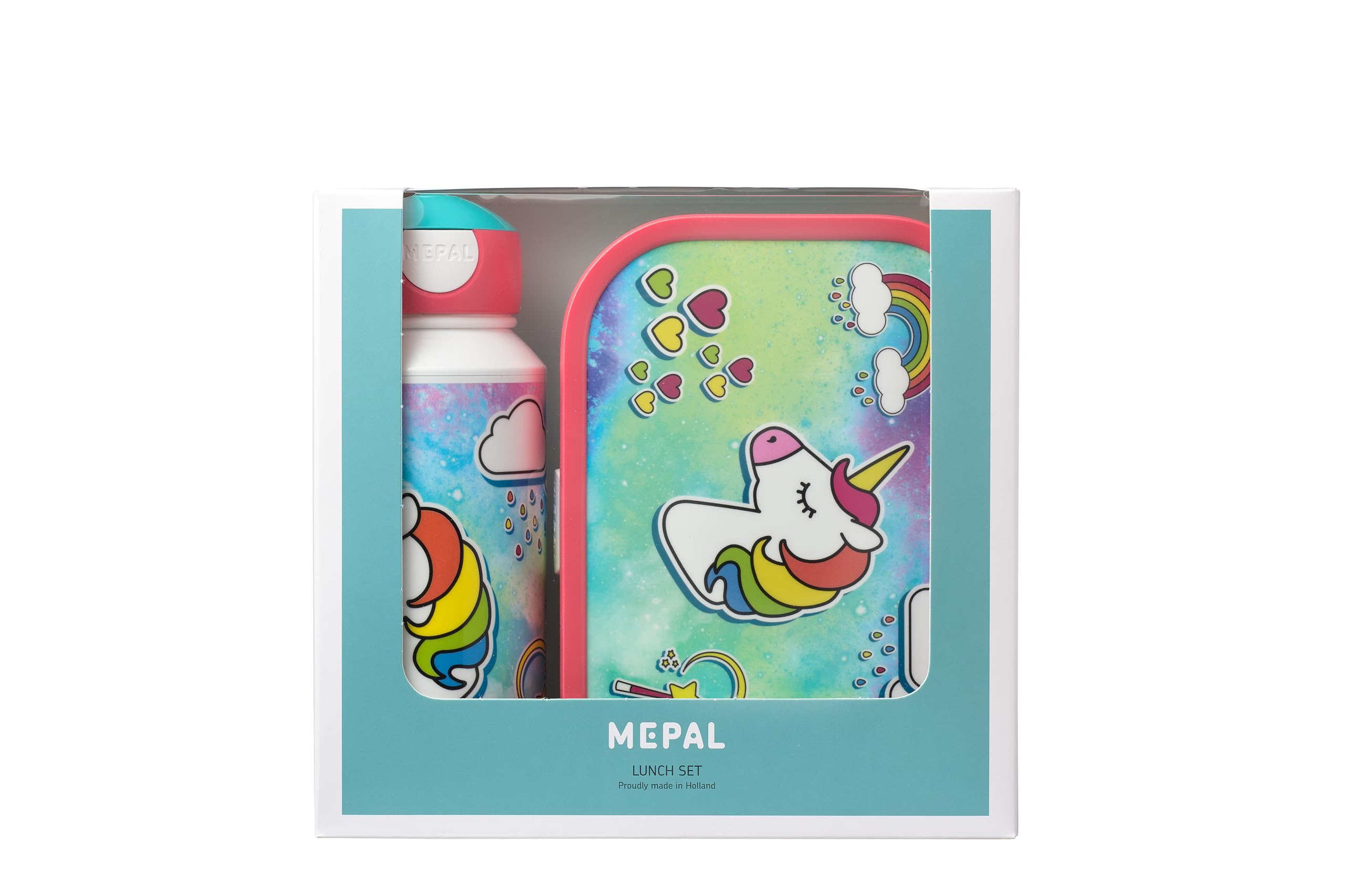 mepal-campus-ensemble-d-jeuner-licorne-panier-repas-750-ml-gourde-pop-up-400-ml- image 2