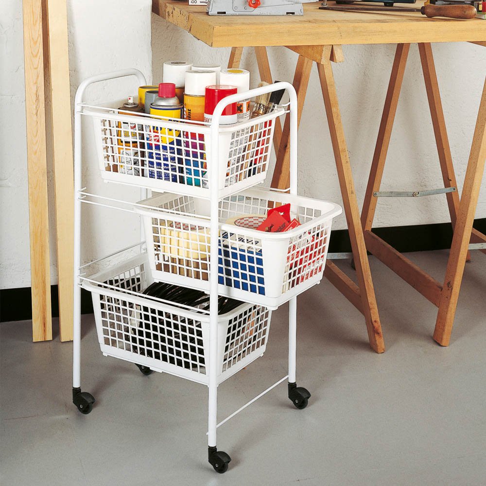 metaltex-san-diego-chariot-de-rangement-roulettes-3-paniers-amovibles-blanc image 6