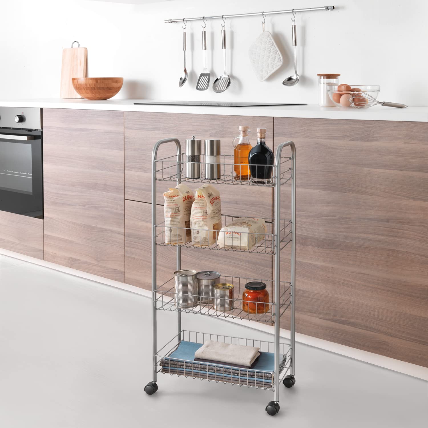 metaltex-ascona-desserte-de-cuisine-4-corbeilles-polytherm-41-x-23-x-84-cm-silve image 5