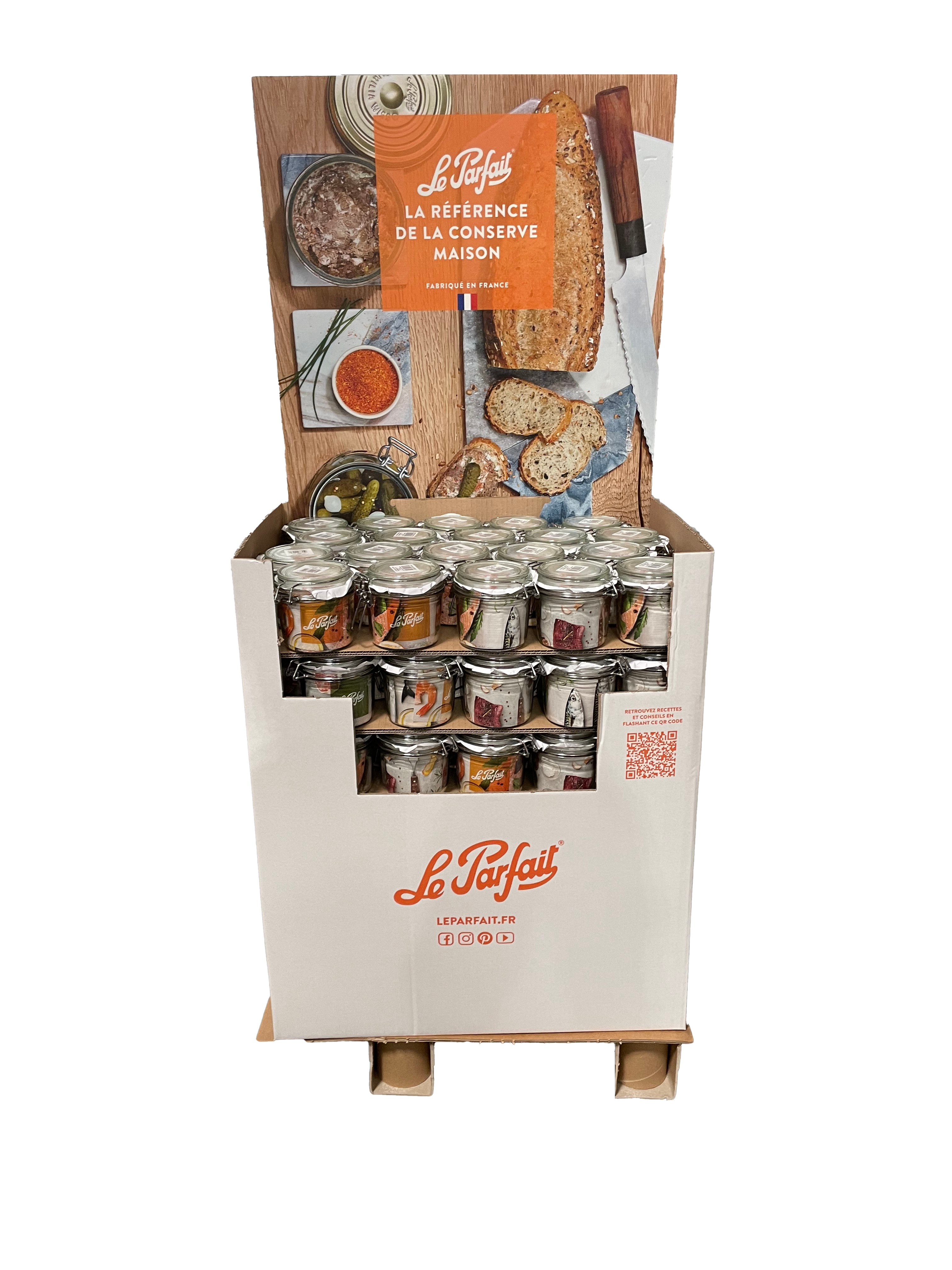 carton-de-100-terrines-le-parfait-super-350g-pour-st-rilisation image 1
