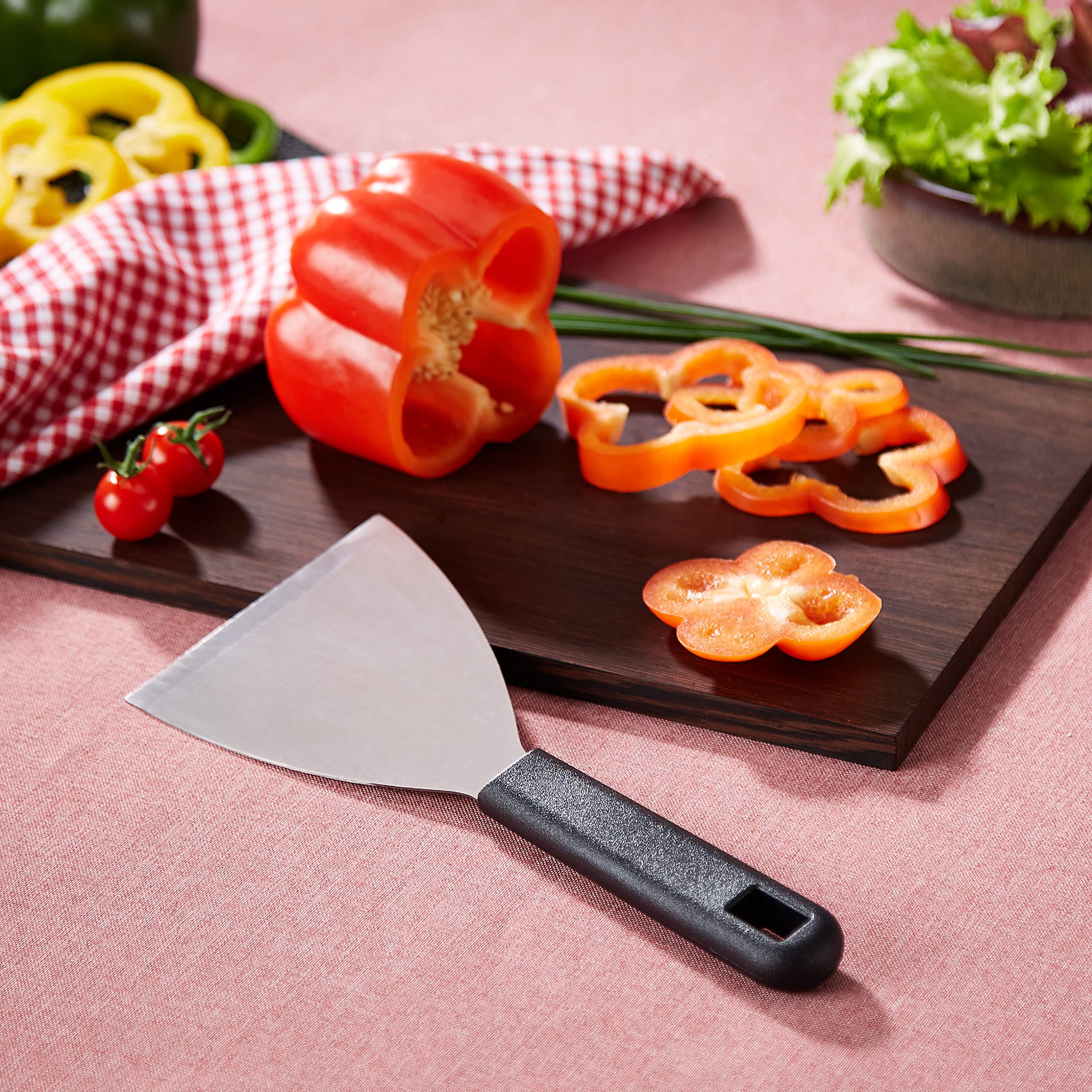 metaltex-spatule-grattoir-pour-plancha-en-acier-inoxydable-24x10-cm-r-sistante-l image 2