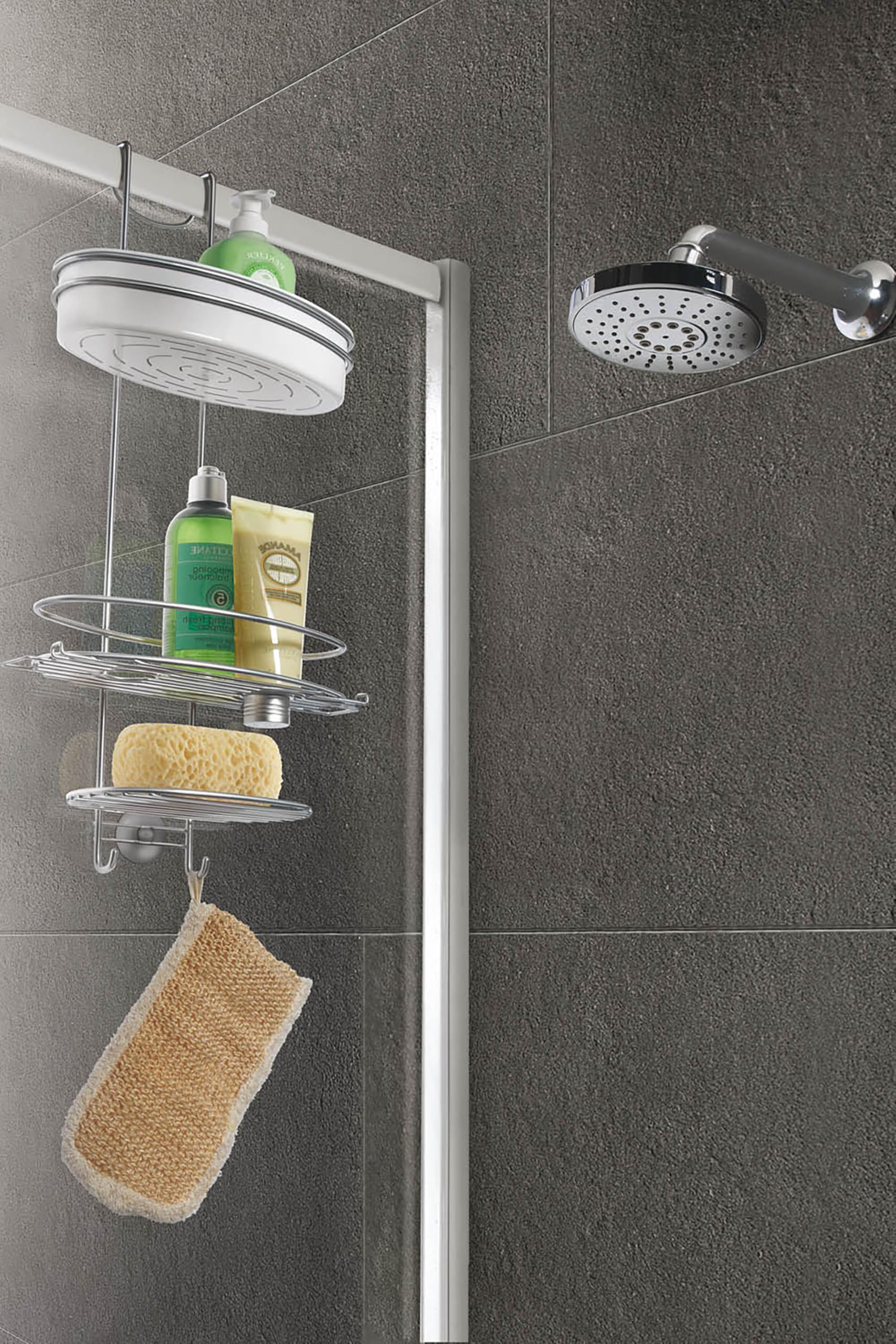 metaltex-orbit-valet-de-douche-3-niveaux-en-acier-inoxydable-chrom-29-x-13-x-58- image 2
