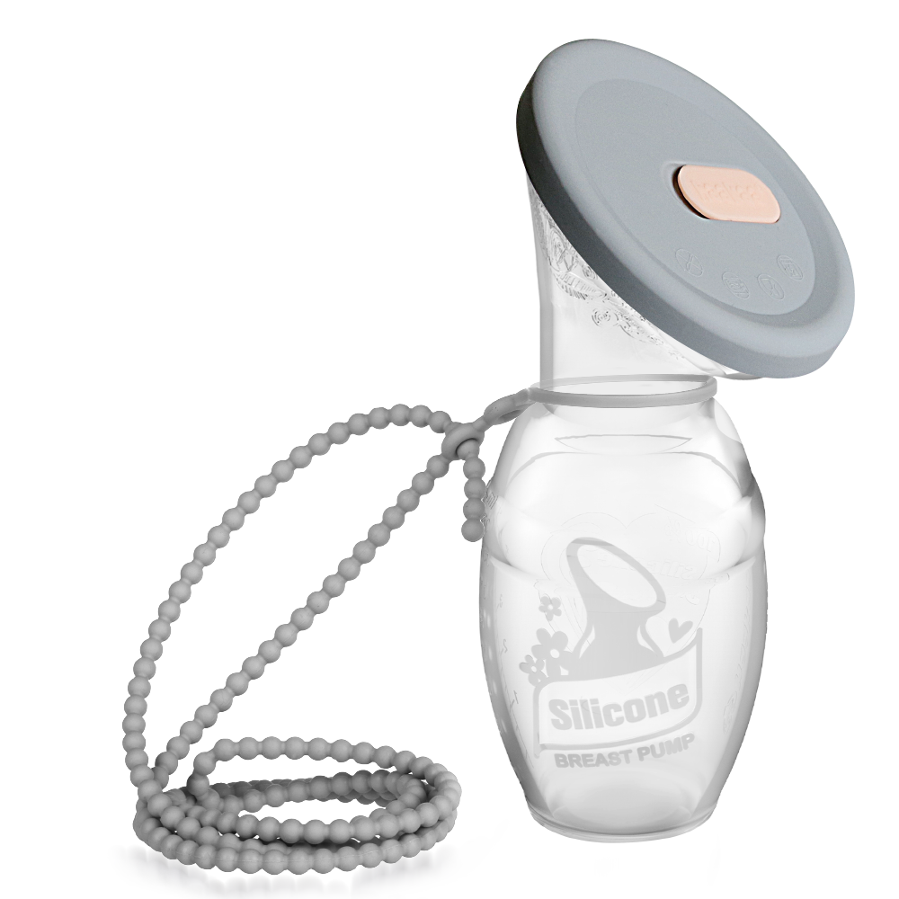 haakaa-lot-de-rangement-et-transport-pour-tire-lait-en-silicone-suva-grey image 1