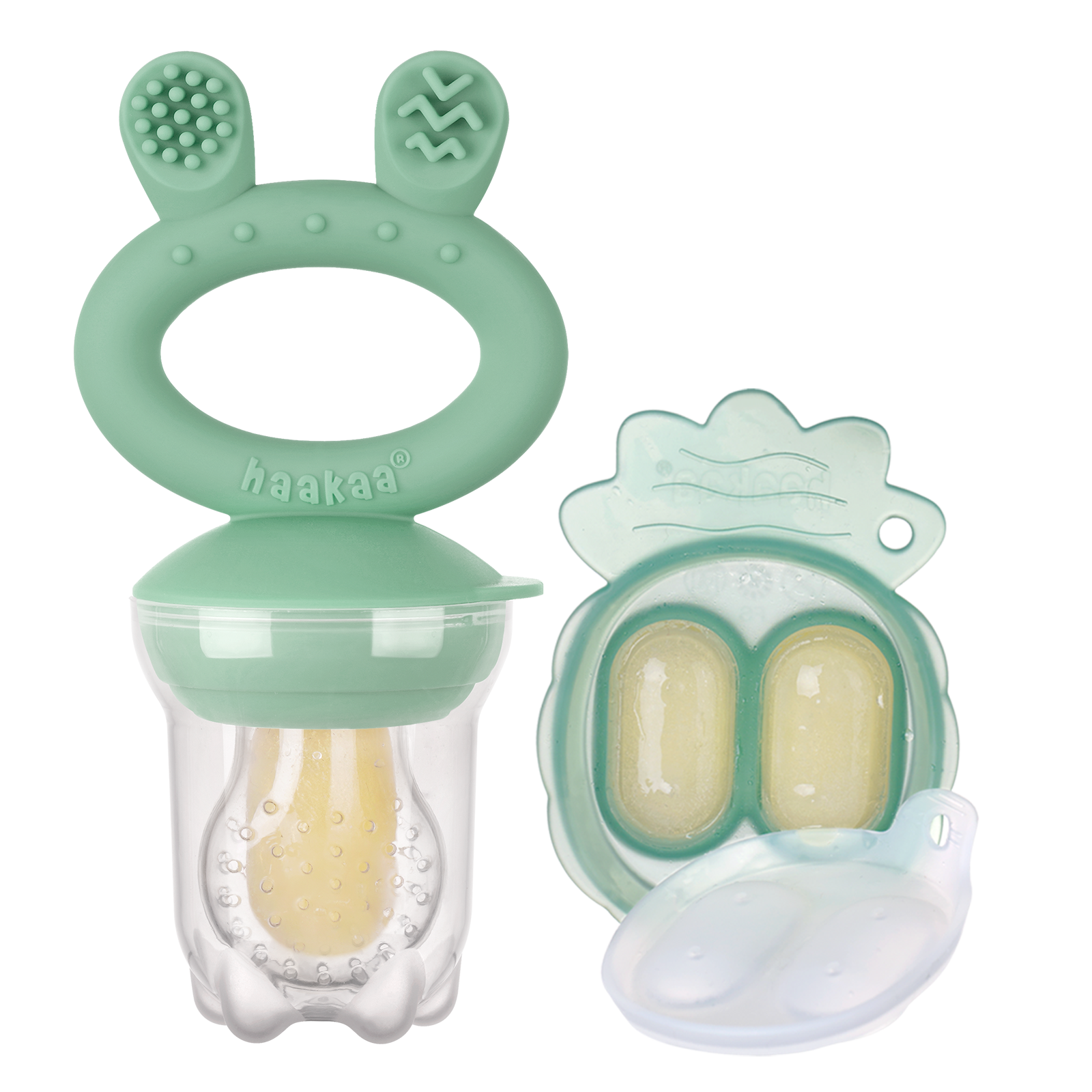 haakaa-combo-mini-t-tine-alimentaire-plateau-ananas-pour-d-s-de-fruits image 1