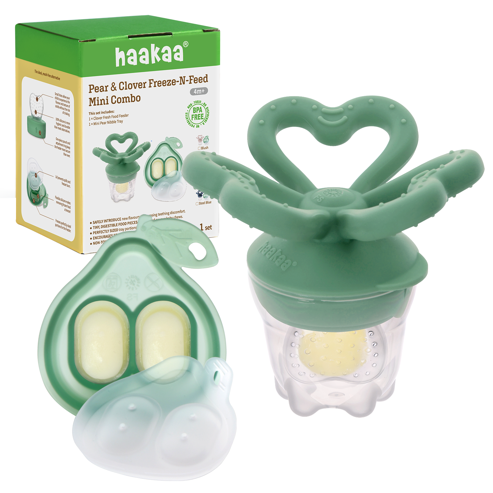 haakaa-combo-mini-freeze-n-feed-poire-tr-fle-plateau-de-cong-lation-et-alimentat image 1