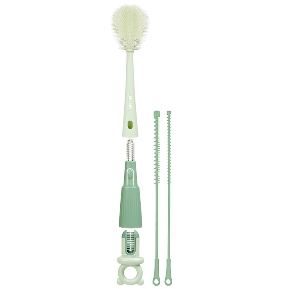 haakaa-5-en-1-ensemble-de-brosses-de-nettoyage-pour-biberons-et-accessoires image 1