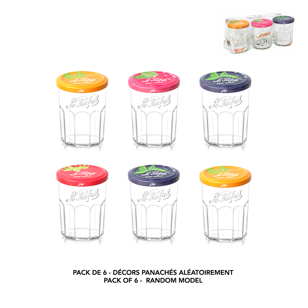le-parfait-lot-de-6-pots-confiture-en-verre image 3