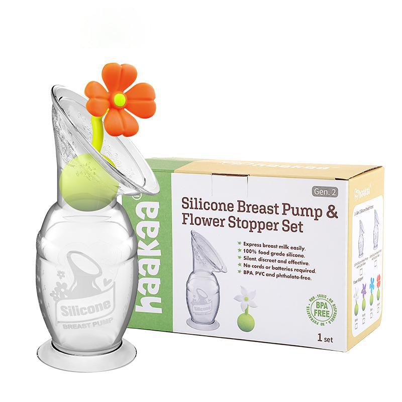tire-lait-haakaa-generation-2-avec-fleur-anti-d-versement-coffret-cadeau image 4