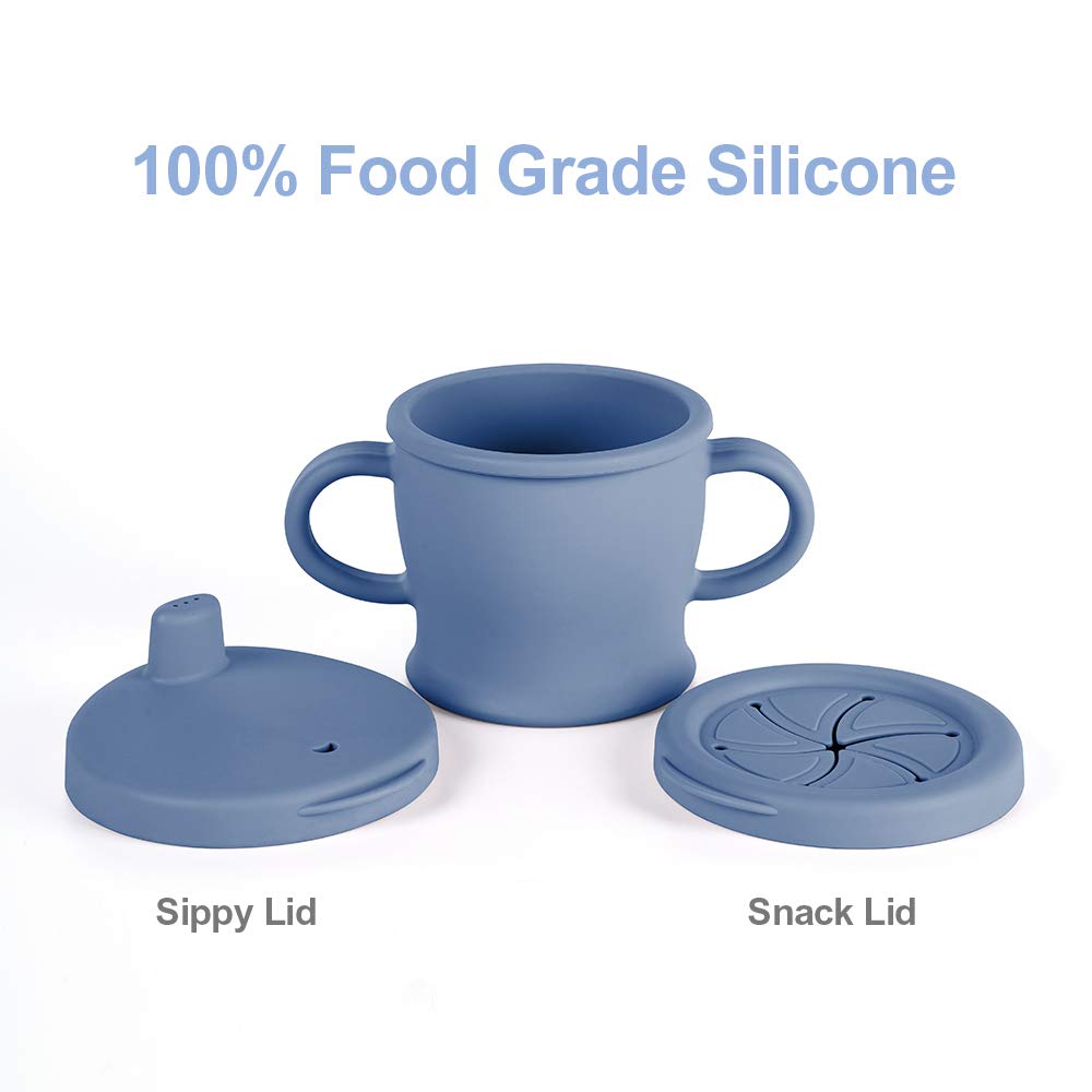 tasse-sip-n-snack-en-silicone-haakaa-avec-couvercles-pour-boire-et-go-ter image 4